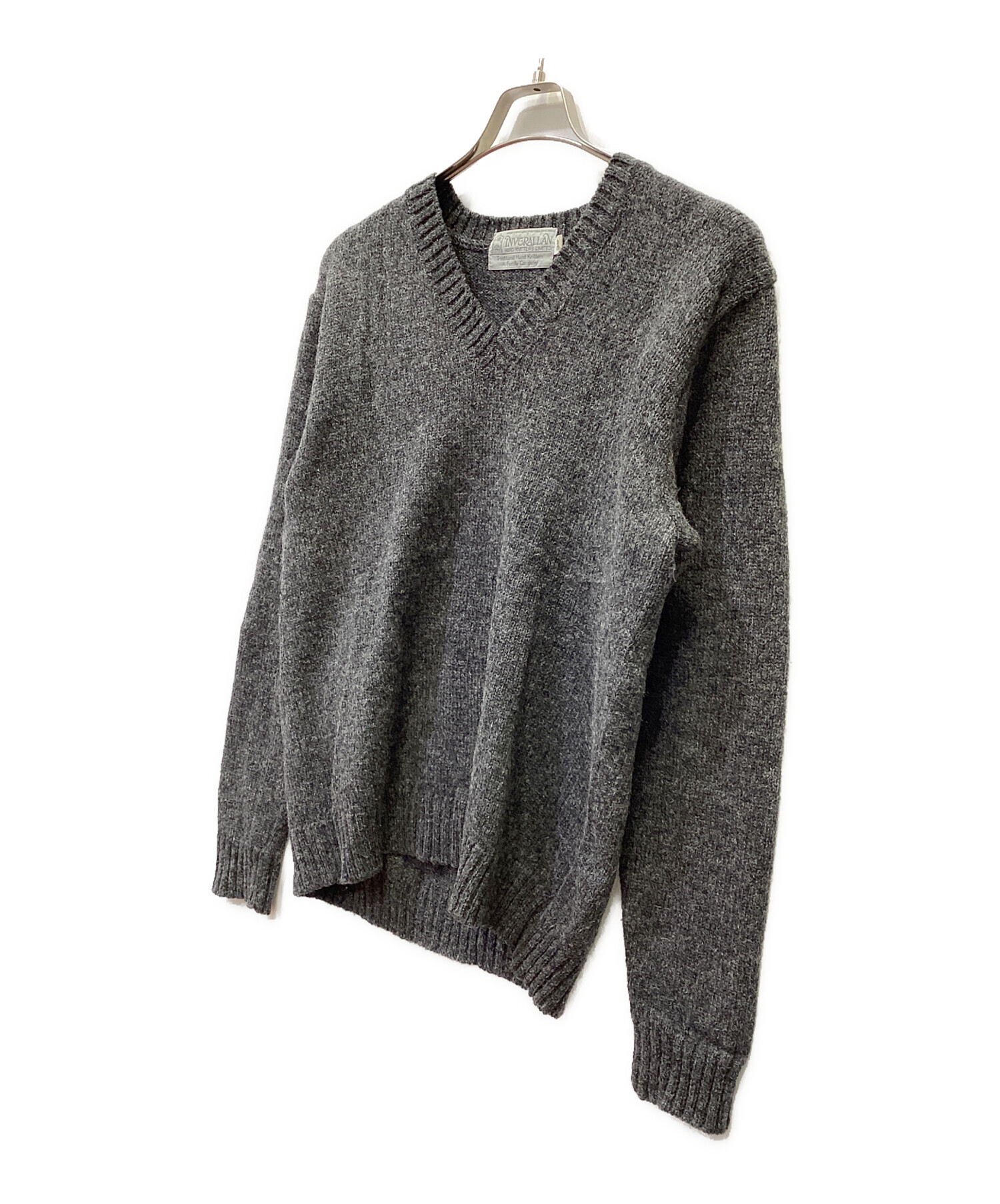 中古・古着通販】INVERALLAN (インバーアラン) 厚手ニット グレー 