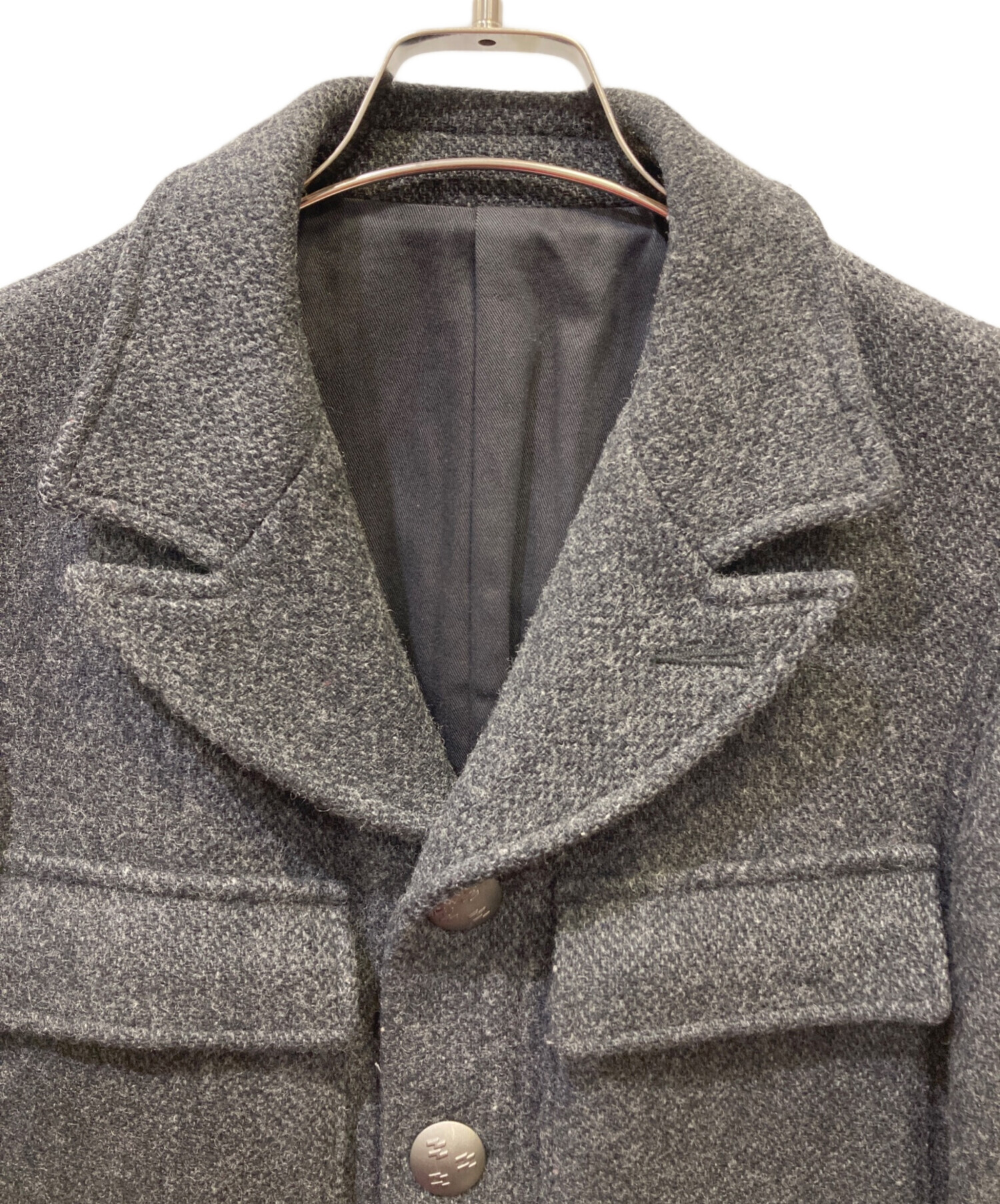 中古・古着通販】PPFM (ピーピーエフエム) ウール混ジャケット グレー