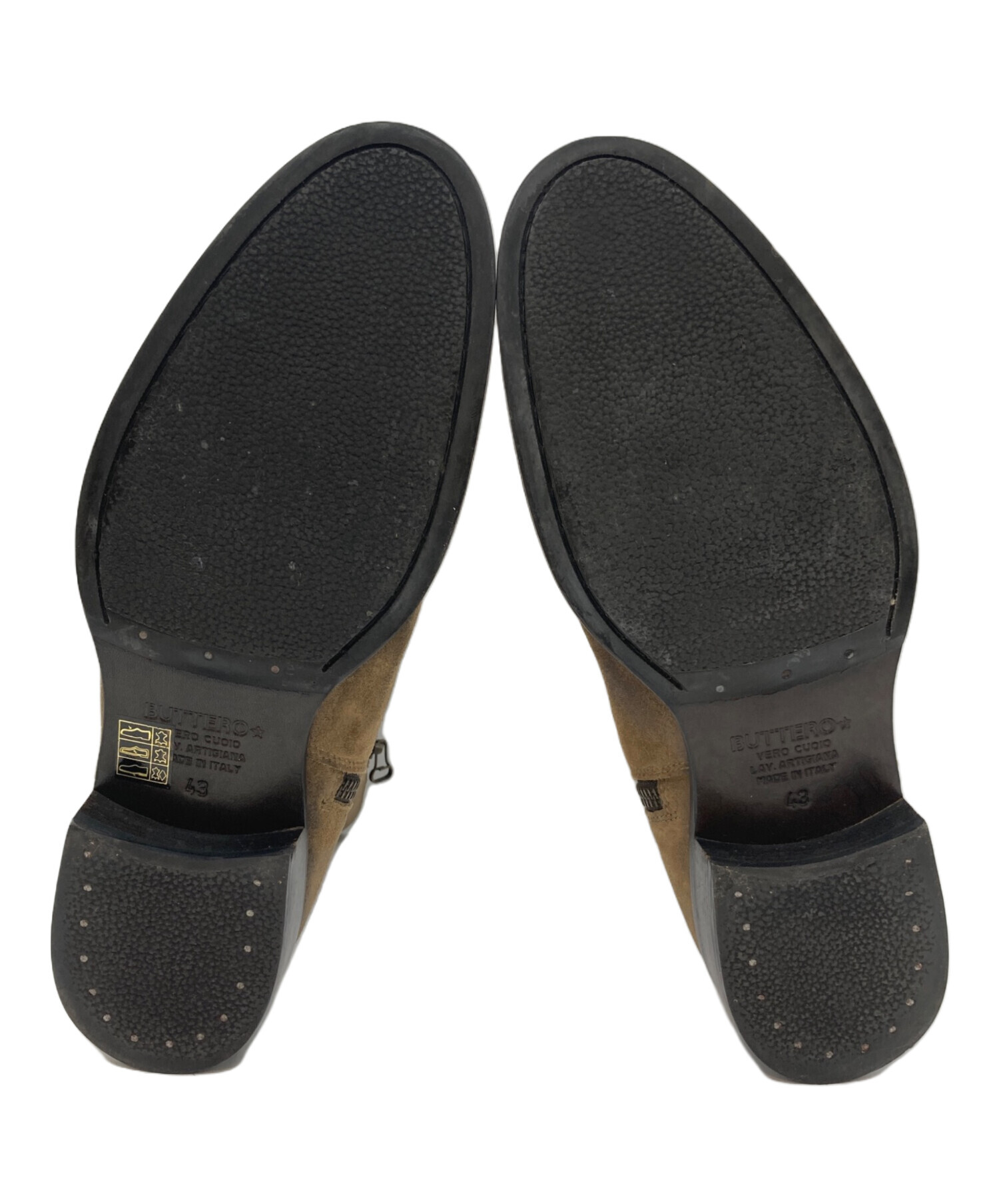 中古・古着通販】BUTTERO (ブッテロ) サイドジップブーツ ブラウン