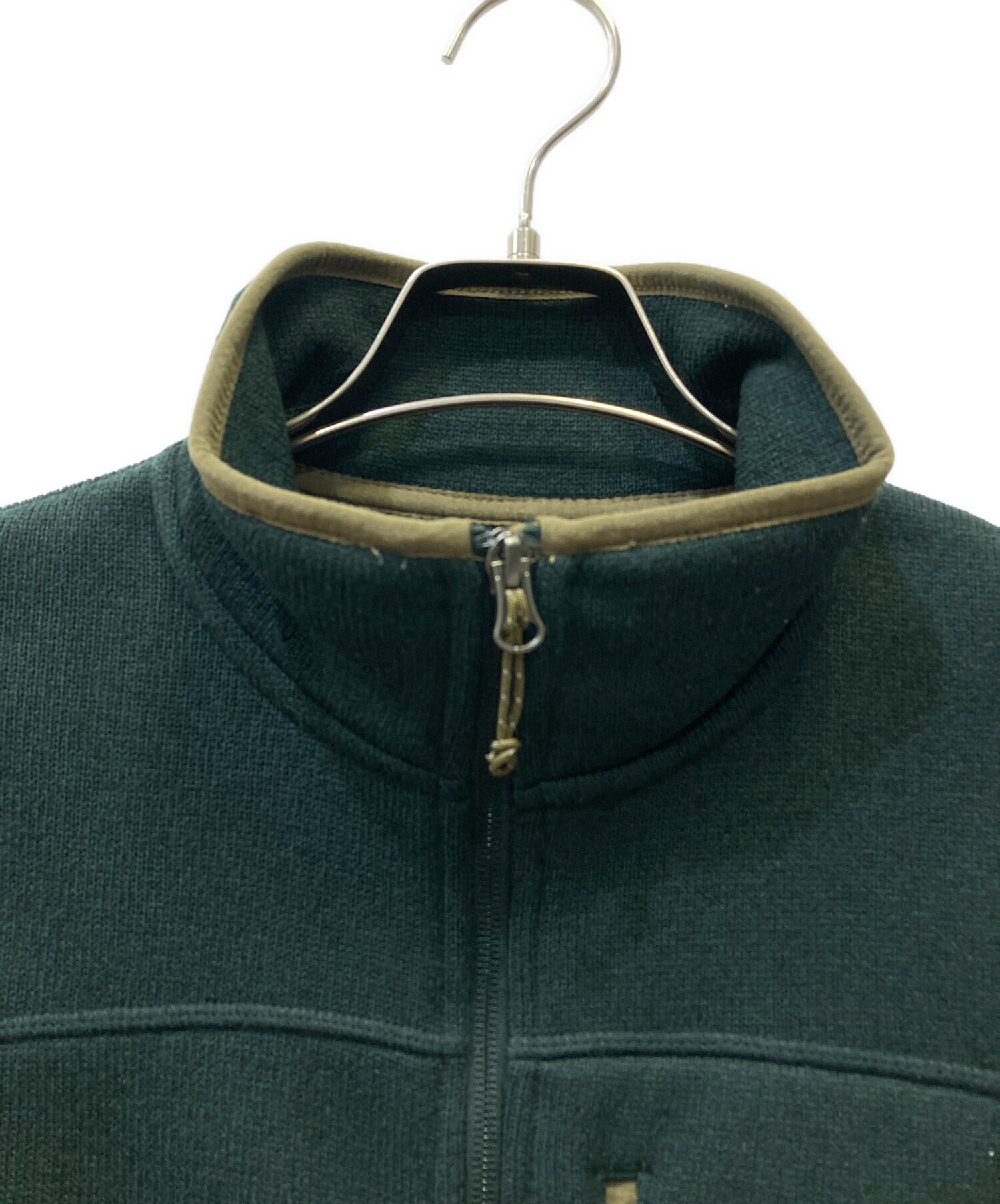 00s MEXICO製 L.L.Beanエルエルビーン フリースベスト グリーン L.L.Bean - 古着 エルエルビーン L.L.Bean フリース ベスト フルジップ