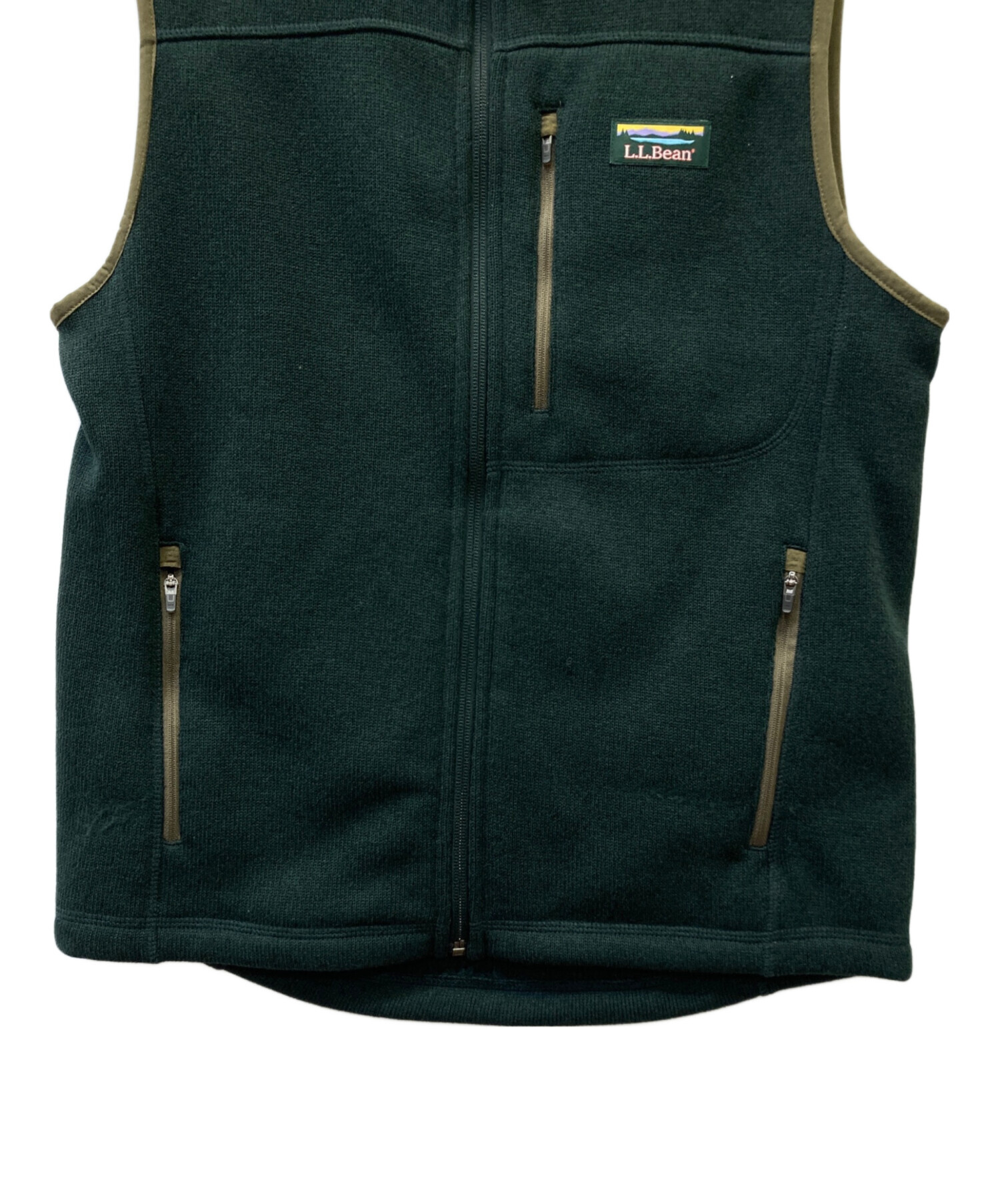 00s MEXICO製 L.L.Beanエルエルビーン フリースベスト グリーン 中古・古着通販】L.L.Bean (エルエルビーン) フリースベスト グリーン