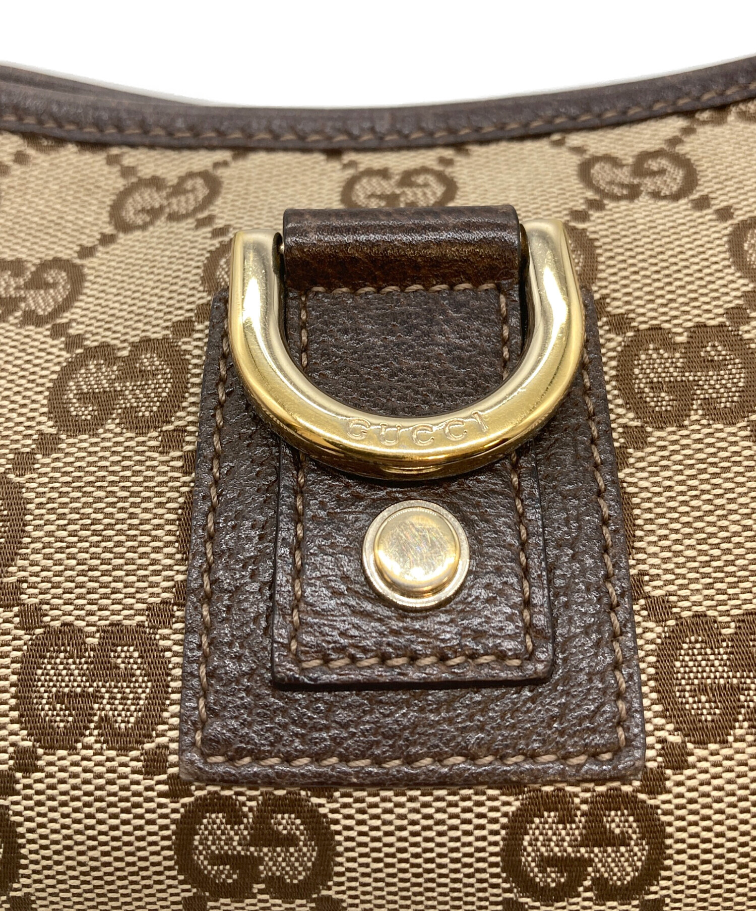 Gucci ブラウンレザー ハンドバッグ 中古・古着通販】GUCCI (グッチ) ハンドバッグ ブラウン｜ブランド