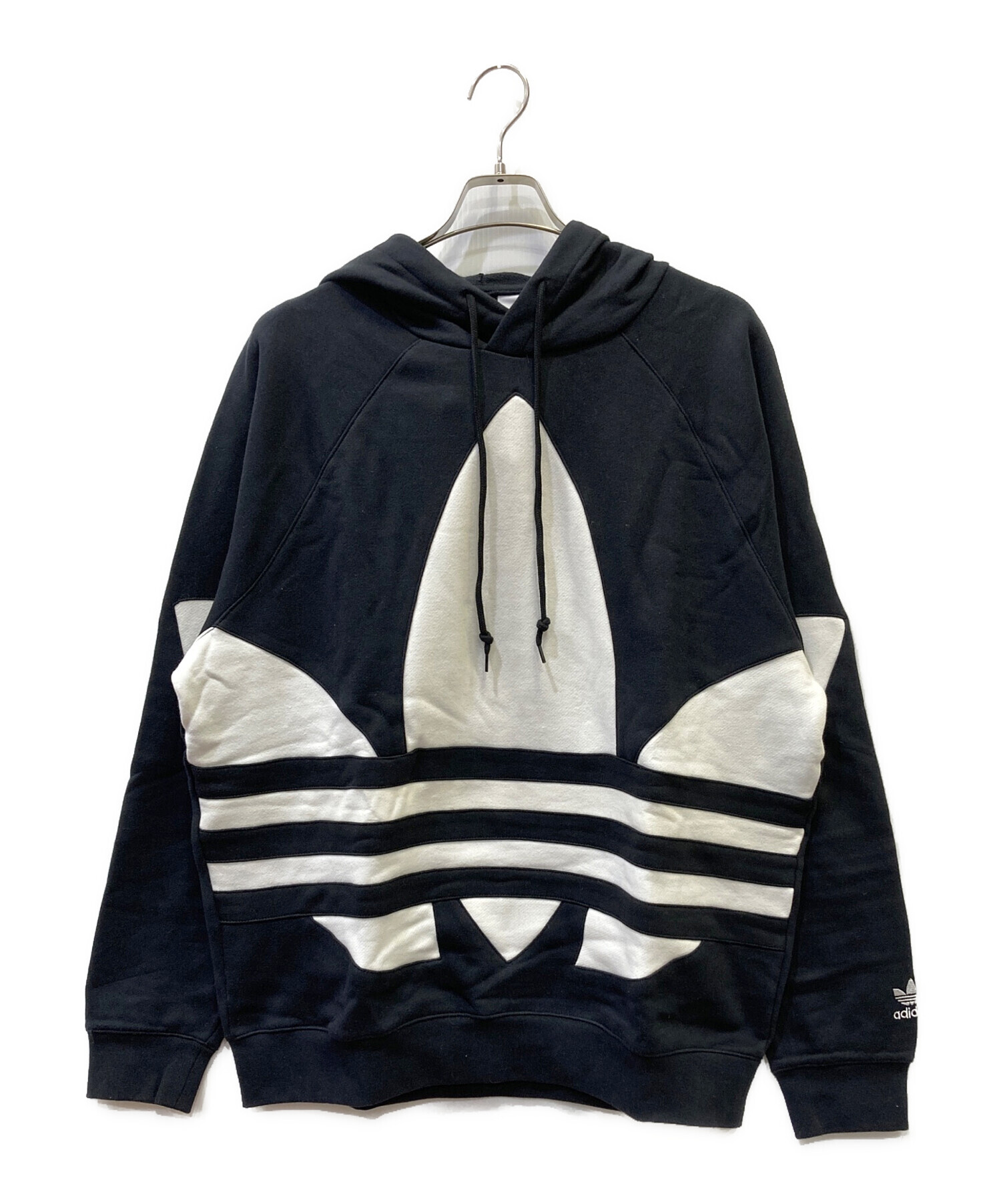 adidas ヴィンテージパーカー　アディダス　古着希少商品 中古・古着通販】adidas (アディダス) プルオーバーパーカー ブラック