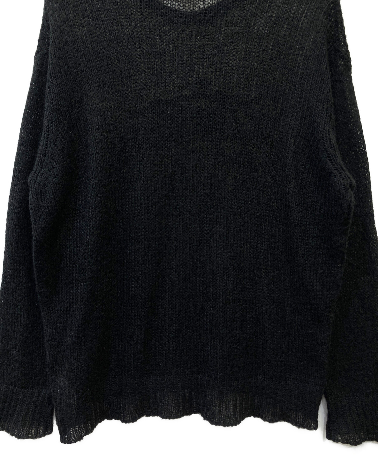 中古・古着通販】stussy (ステューシー) 薄手ニット ブラック サイズ 