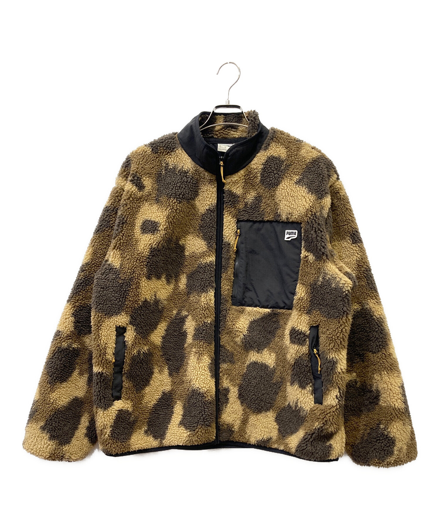 値下げ　新品　タグ付き　PUMAボアブルゾン　ジャケット 中古・古着通販】PUMA (プーマ) ボアジャケット ブラウン サイズ:L