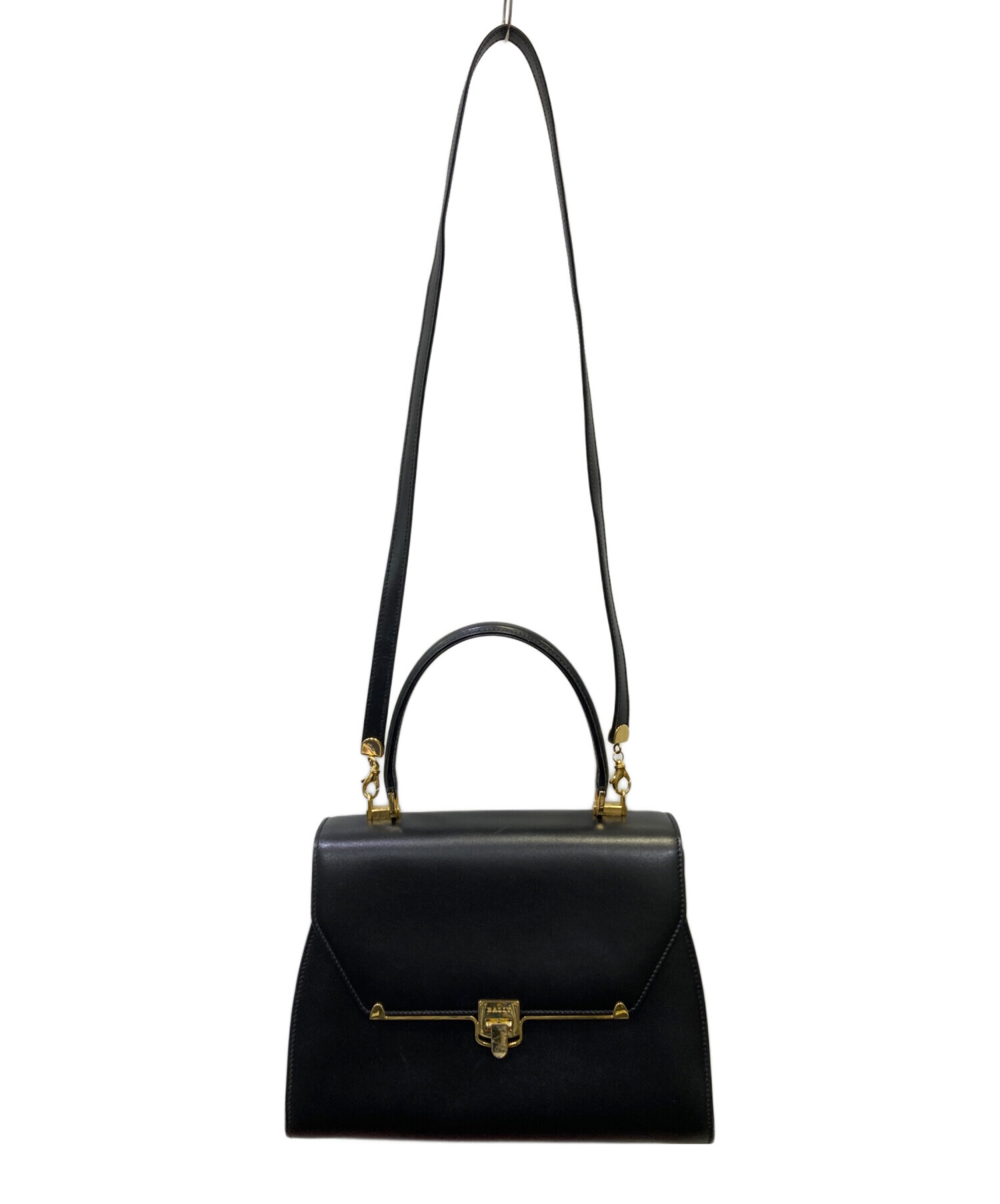 ✨美品✨　BALLY　バリー　本物　クロコダイル　ハンドバッグ　ブラック Yahoo!オークション -「クロコダイルバッグ」(バリー) (は)の