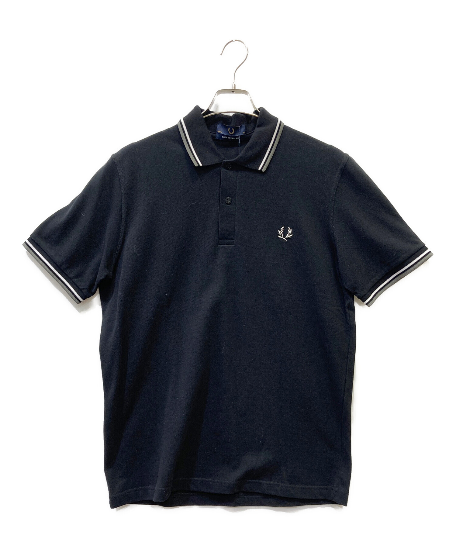 未使用　FRED PERRY ポロシャツ 中古・古着通販】FRED PERRY (フレッドペリー) ポロシャツ ブラック