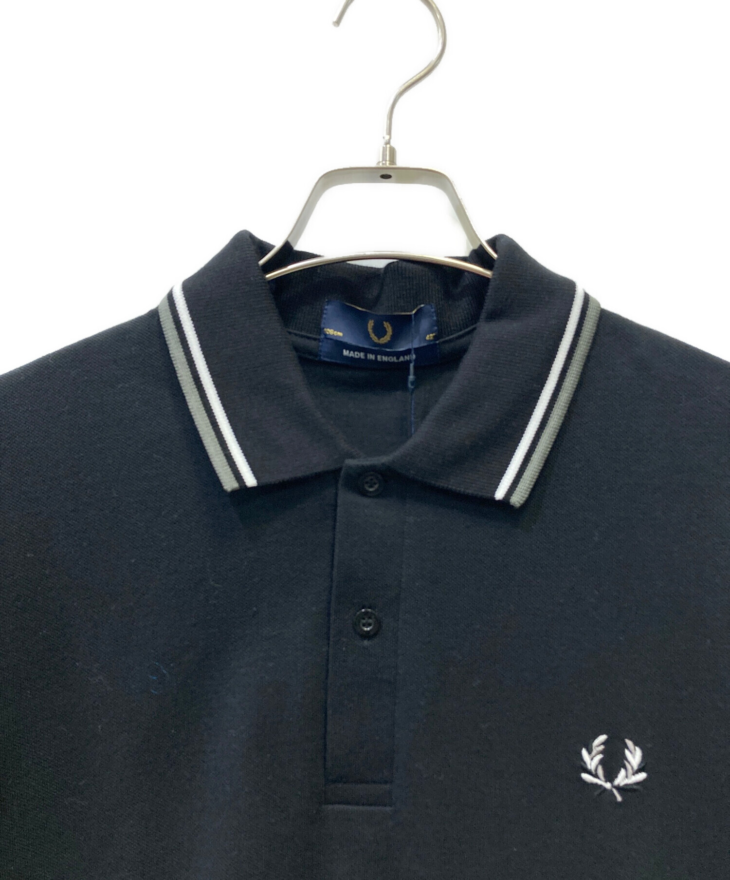 未使用　FRED PERRY ブラック ゴールド　ポロシャツ L Fred Perry Black Gold Polo Shirt - メルカリ