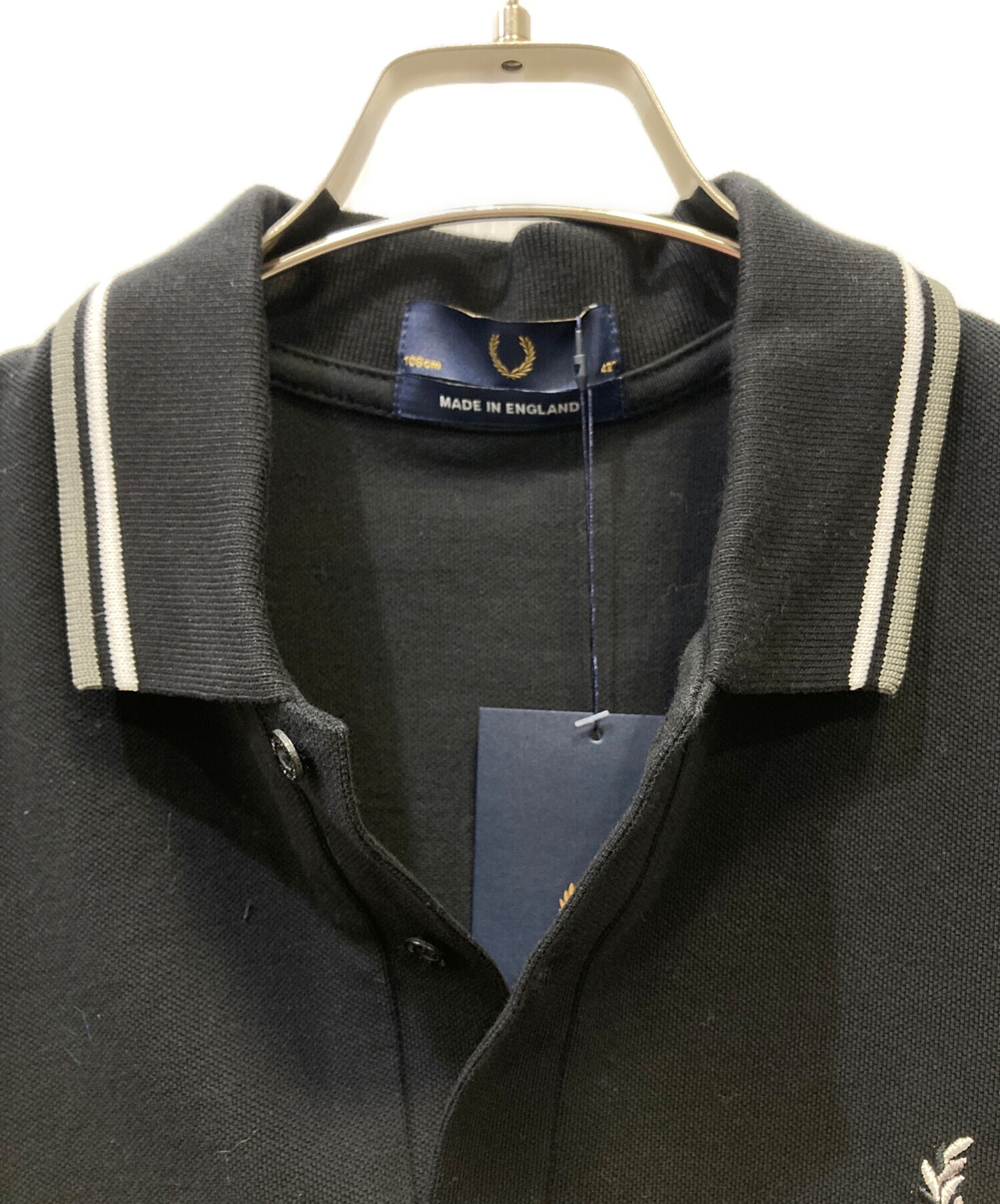 未使用　FRED PERRY ポロシャツ 中古・古着通販】FRED PERRY (フレッドペリー) ポロシャツ ブラック