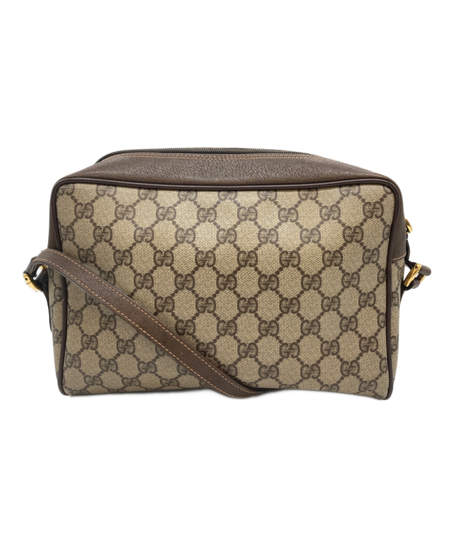 Gucci ショルダーバッグ ベージュ ブラウン 中古・古着通販】GUCCI (グッチ) ショルダーバッグ ベージュ×ブラウン