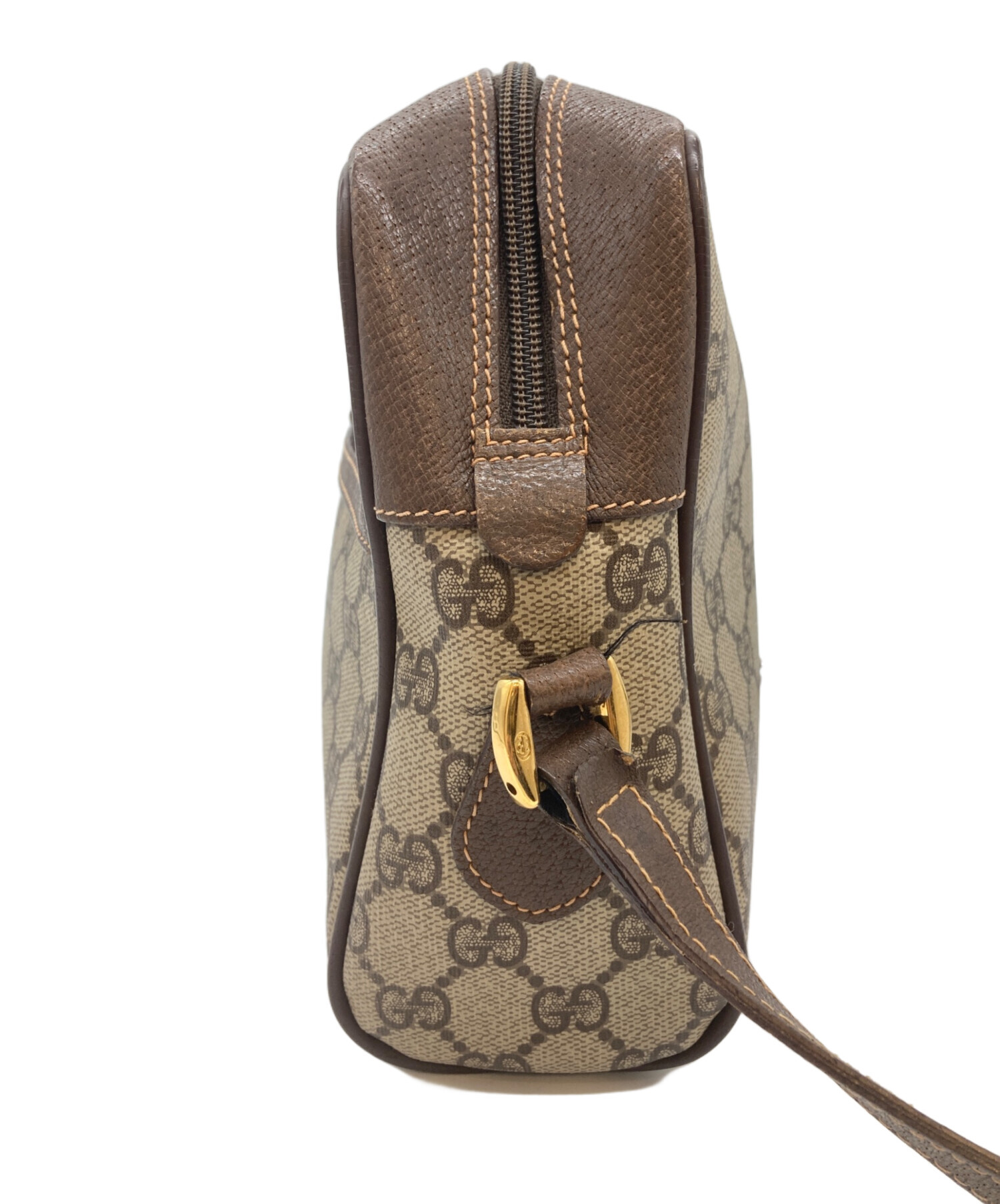 中古・古着通販】GUCCI (グッチ) ショルダーバッグ ベージュ×ブラウン