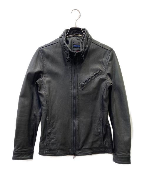 ニコルクラブフォーメン ゴートレザー レザージャケット 黒46 中古・古着通販】NICOLE CLUB FOR MEN (ニコルクラブフォーメン