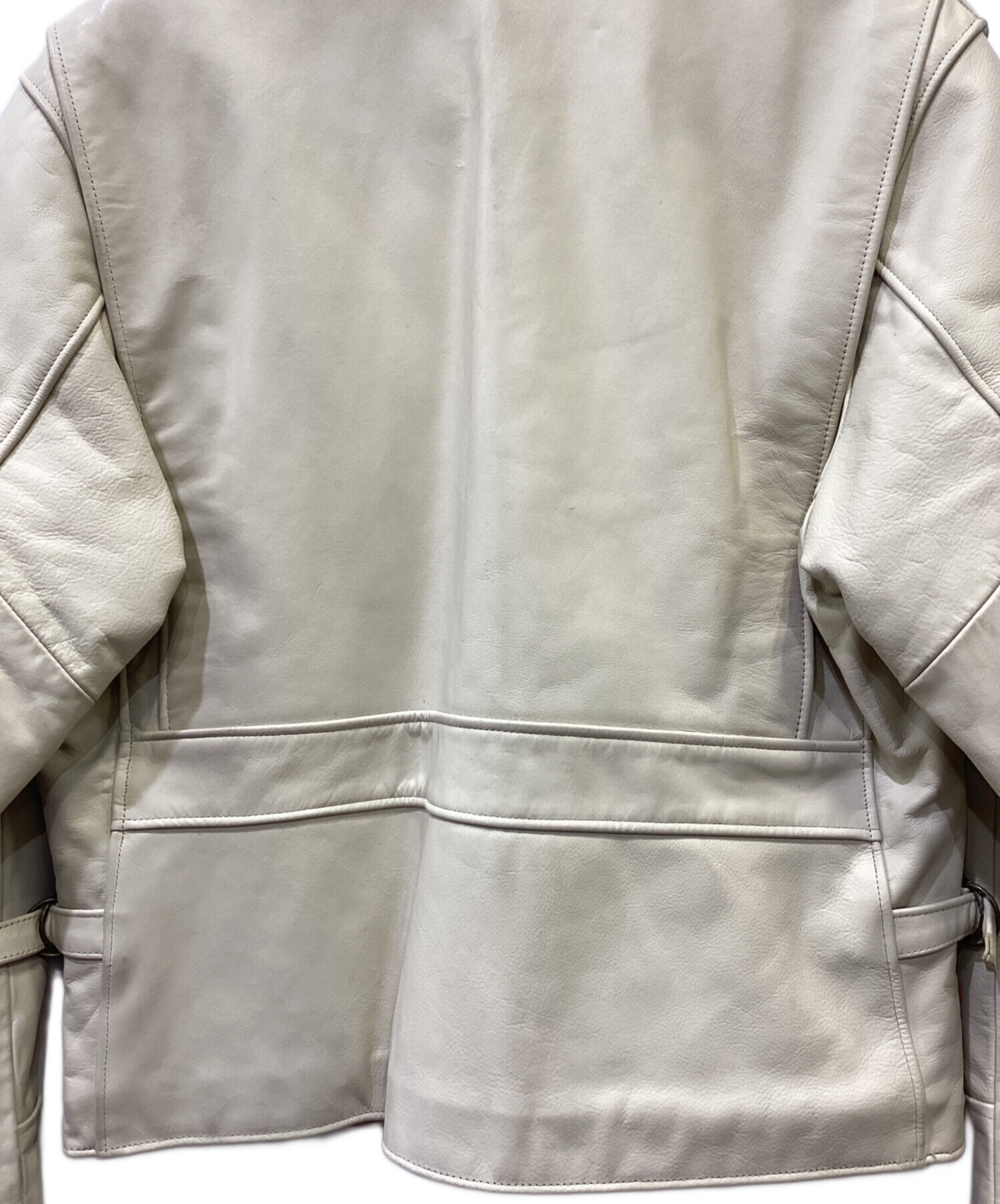 中古・古着通販】BEN DAVIS (ベンデイビス) レザージャケット ベージュ 中古・古着通販】BEN DAVIS (ベンデイビス) レザージャケット ベージュ