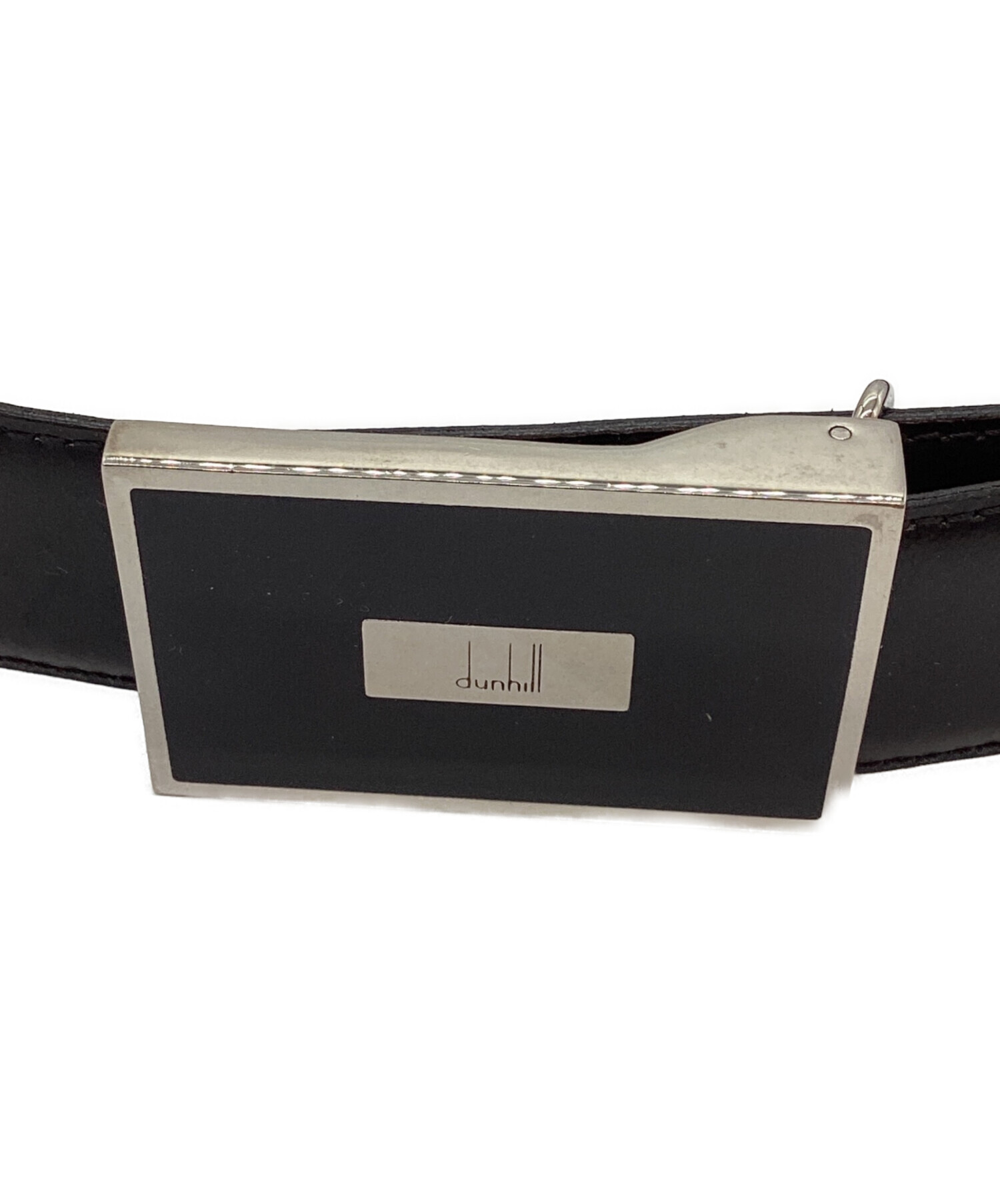 dunhill レザーベルト ブラック 中古・古着通販】dunhill (ダンヒル) レザーベルト ブラック｜ブランド