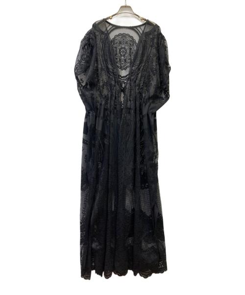 mame kurogouchi コットンレースニットカーディガンblack 中古・古着通販】Mame Kurogouchi (マメクロゴウチ) レース