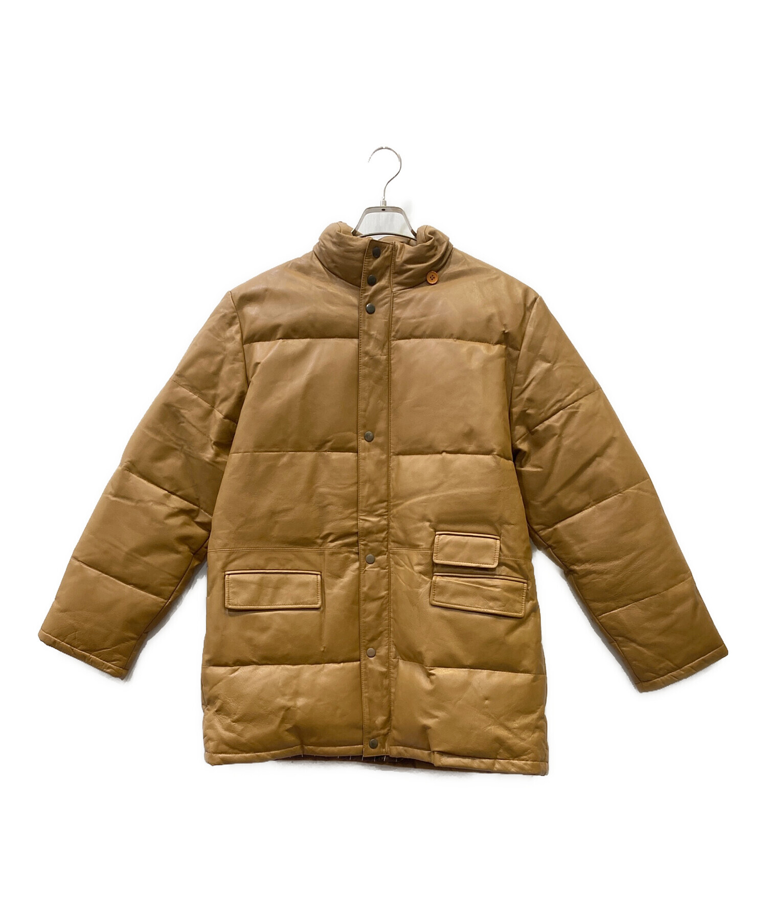 ALEXANDER JULIAN / ダウンジャケット/L/牛革/BRW/無地/TKQ-4002 中古・古着通販】ALEXANDER JULIAN (アレキサンダージュリアン) ダウン