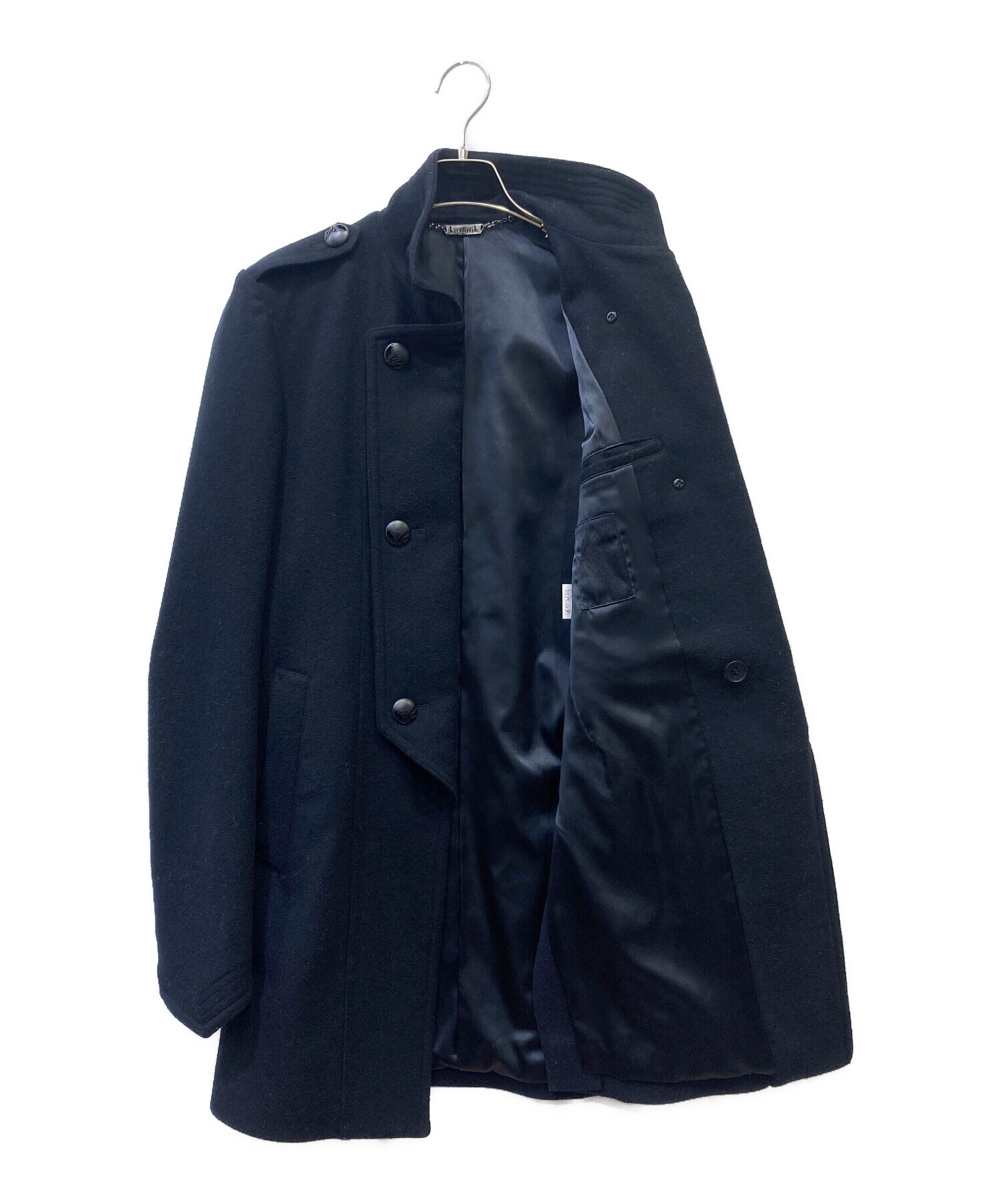中古・古着通販】kiryuyrik (キリュウキリュウ) コート ブラック
