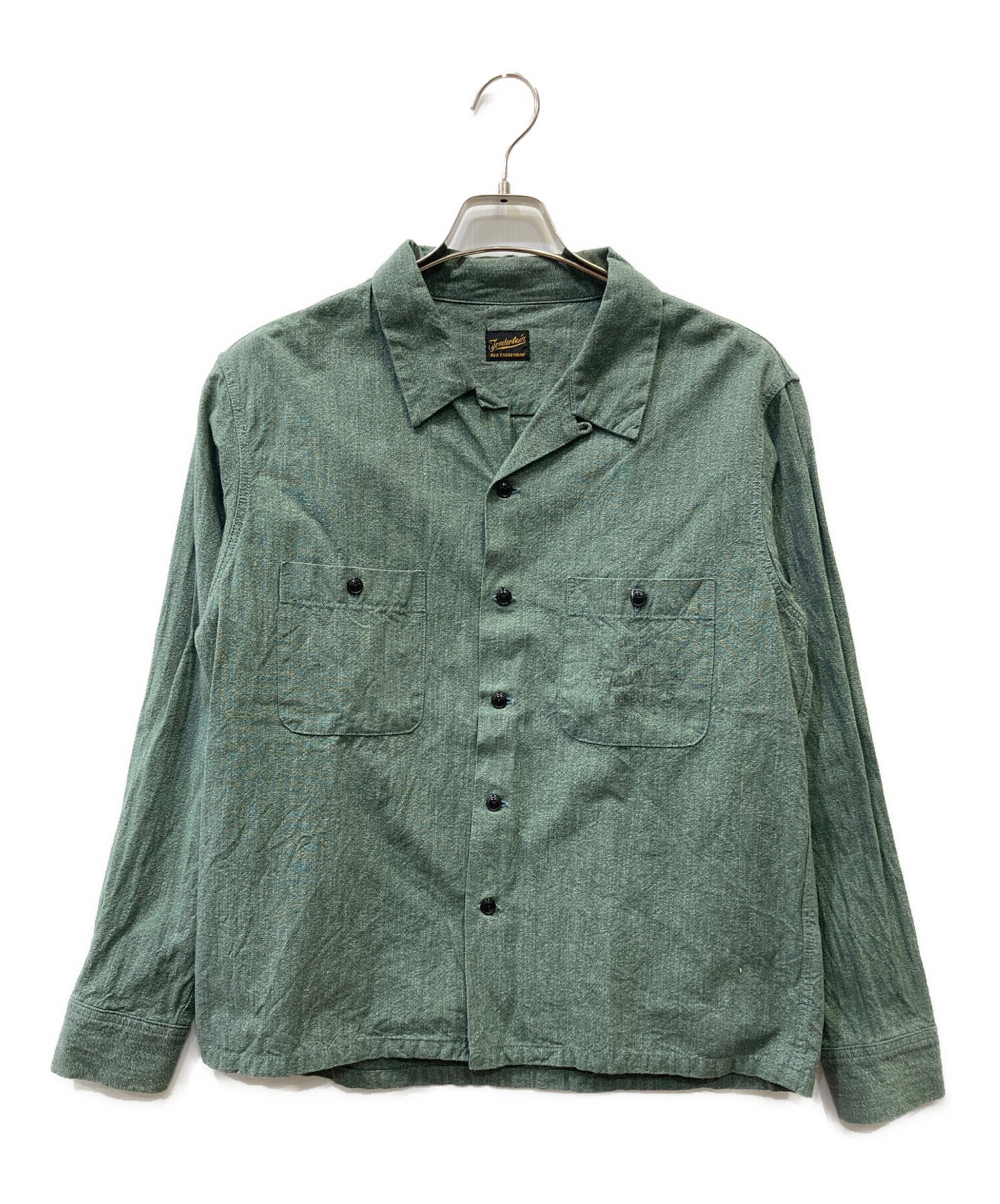 テンダーロイン　長袖シャツ 中古・古着通販】TENDERLOIN (テンダーロイン) 長袖シャツ グリーン