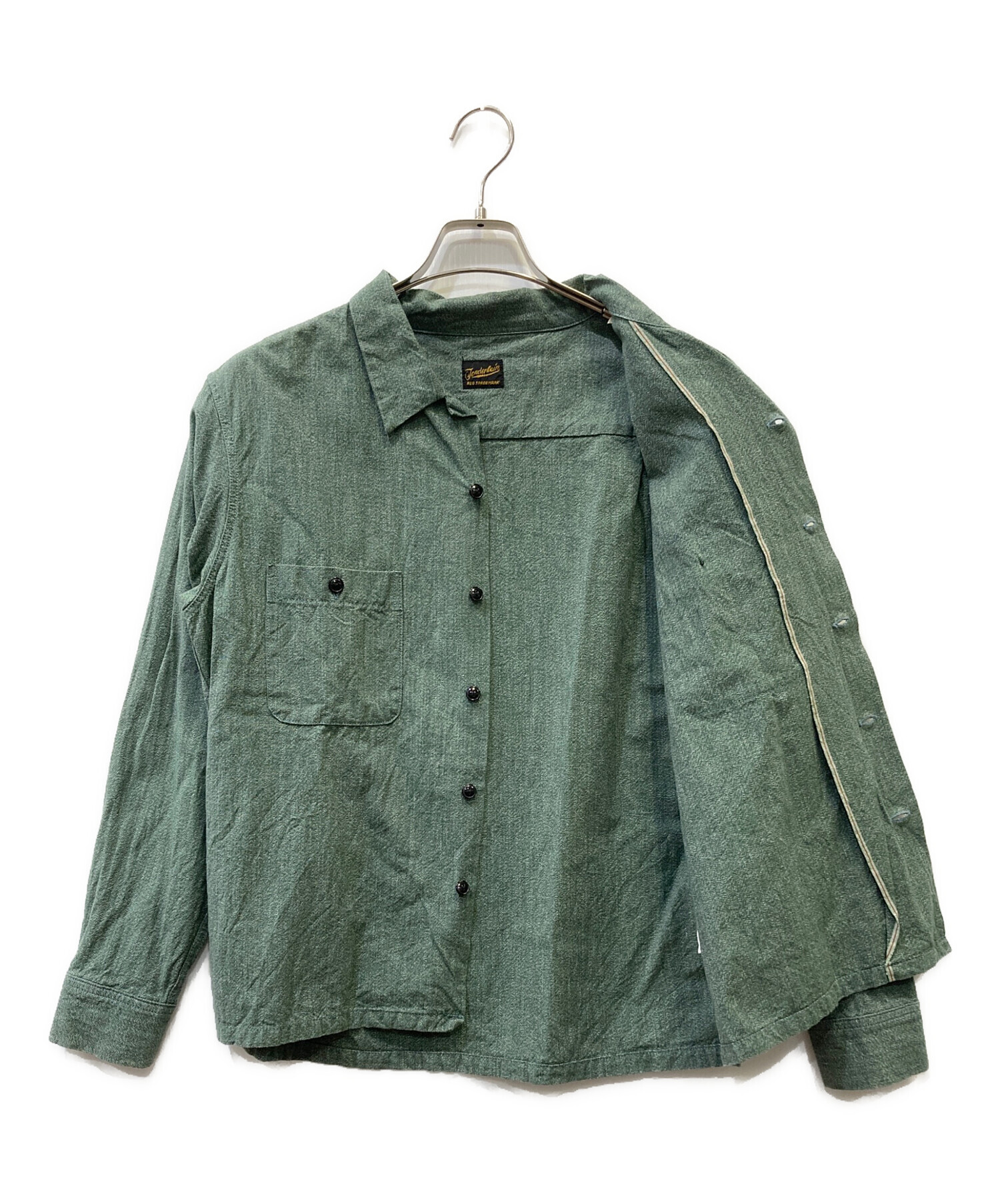 中古・古着通販】TENDERLOIN (テンダーロイン) 長袖シャツ グリーン