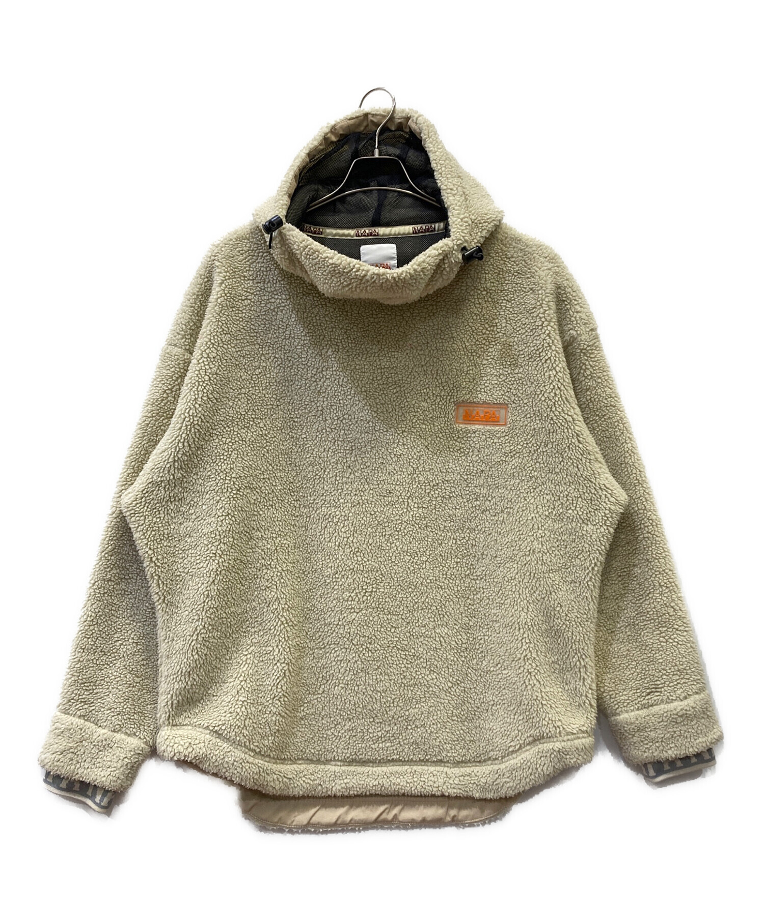 中古・古着通販】NAPAPIJRI (ナパピリ) ボアパーカー ベージュ サイズ 