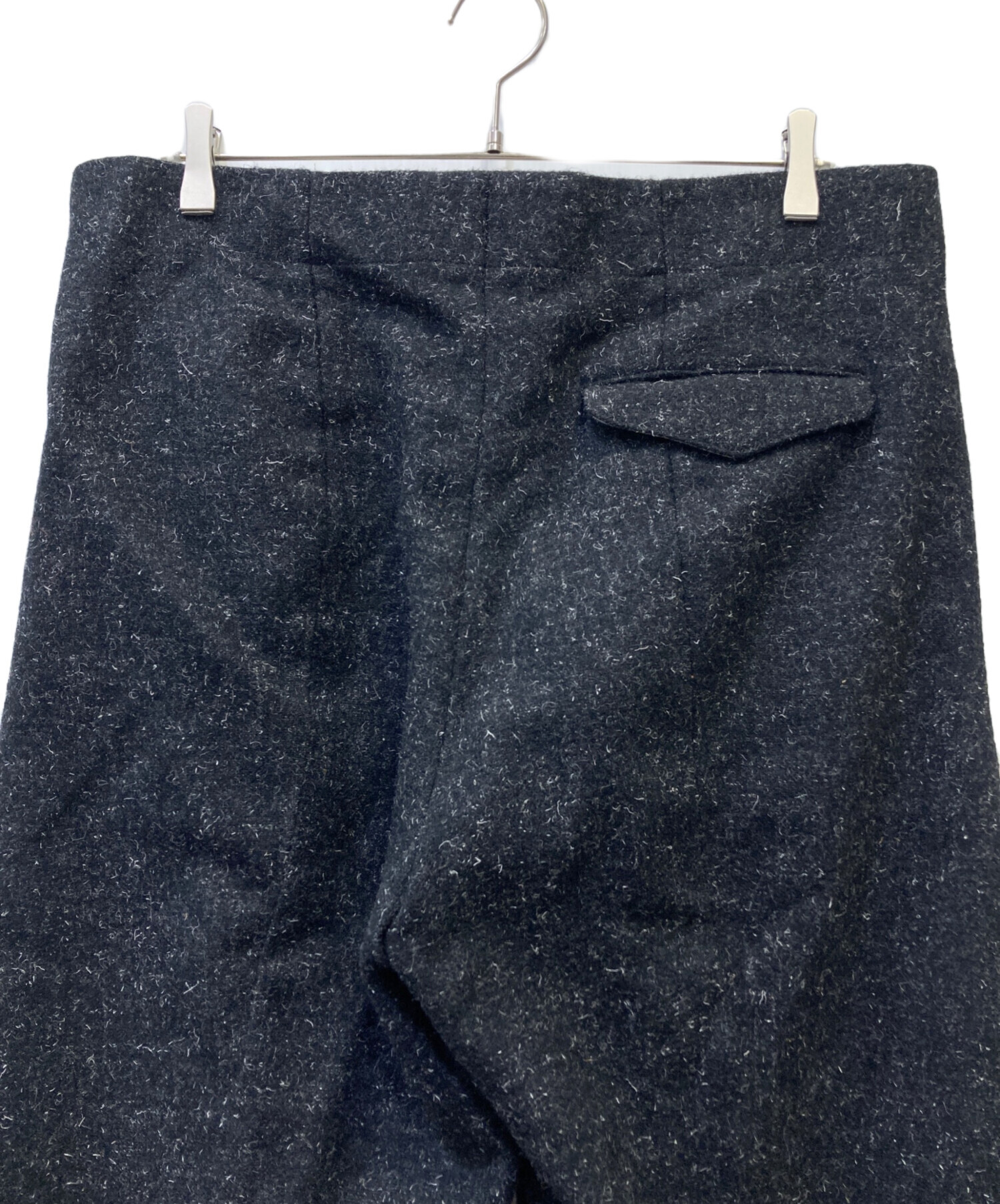 スペックルドウールメルトンタックドトラウザー 中古・古着通販】OVERCOAT (オーバーコート) スペックルドウール