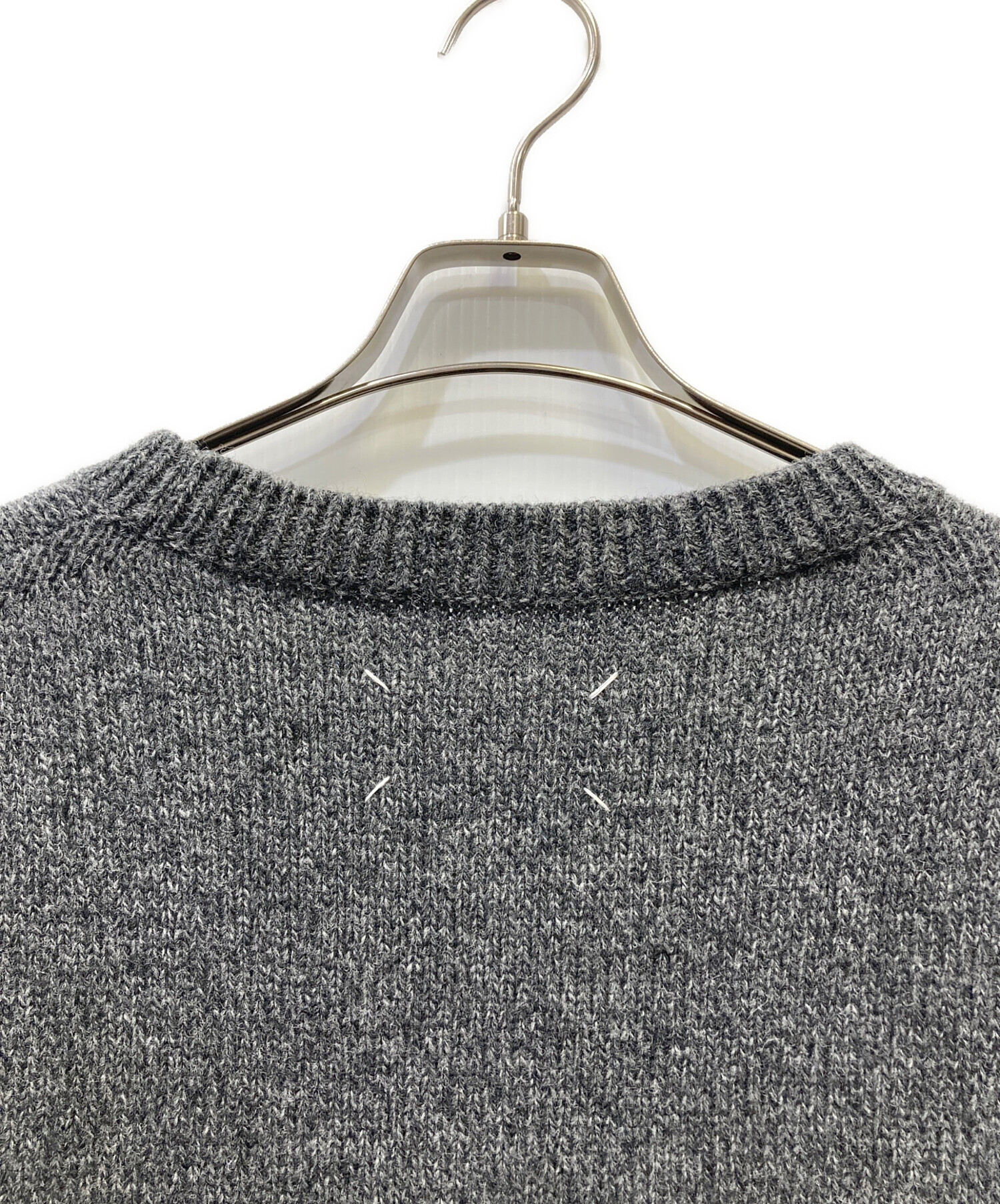 【新品、未使用】メゾンマルジェラ ダークグレー 半袖ニット 楽天市場】Maison Margiela メゾンマルジェラ ウール ニットセーター