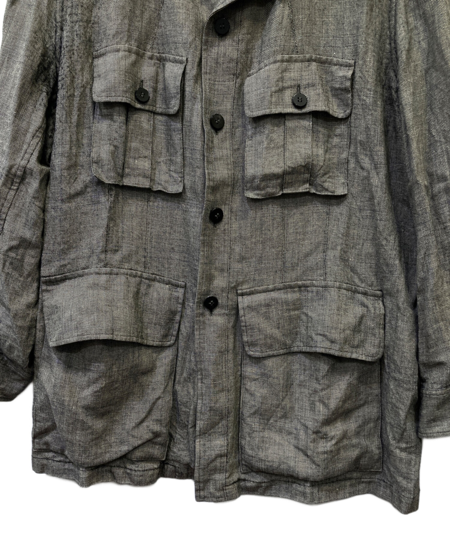 中古・古着通販】Cale (カル) シャツジャケット グレー サイズ:4