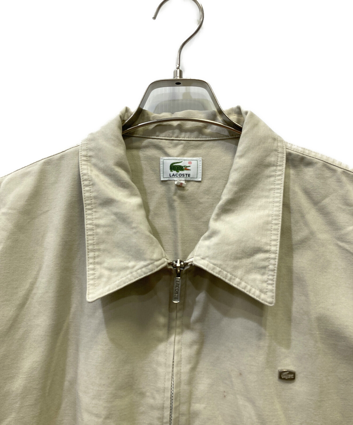 中古・古着通販】LACOSTE (ラコステ) ジャンパー ベージュ サイズ:5