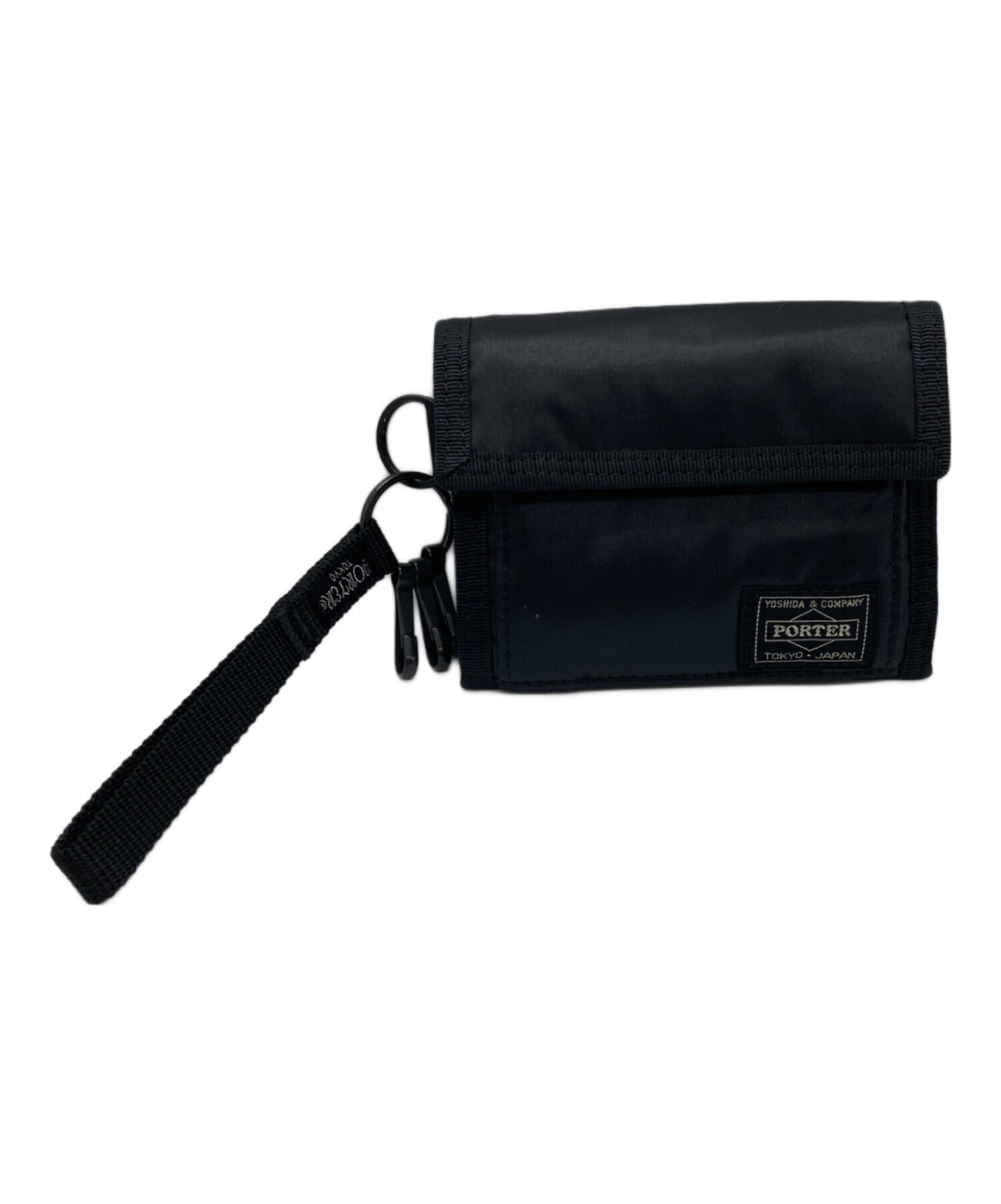 中古・古着通販】PORTER (ポーター) 3つ折り財布 ブラック｜ブランド