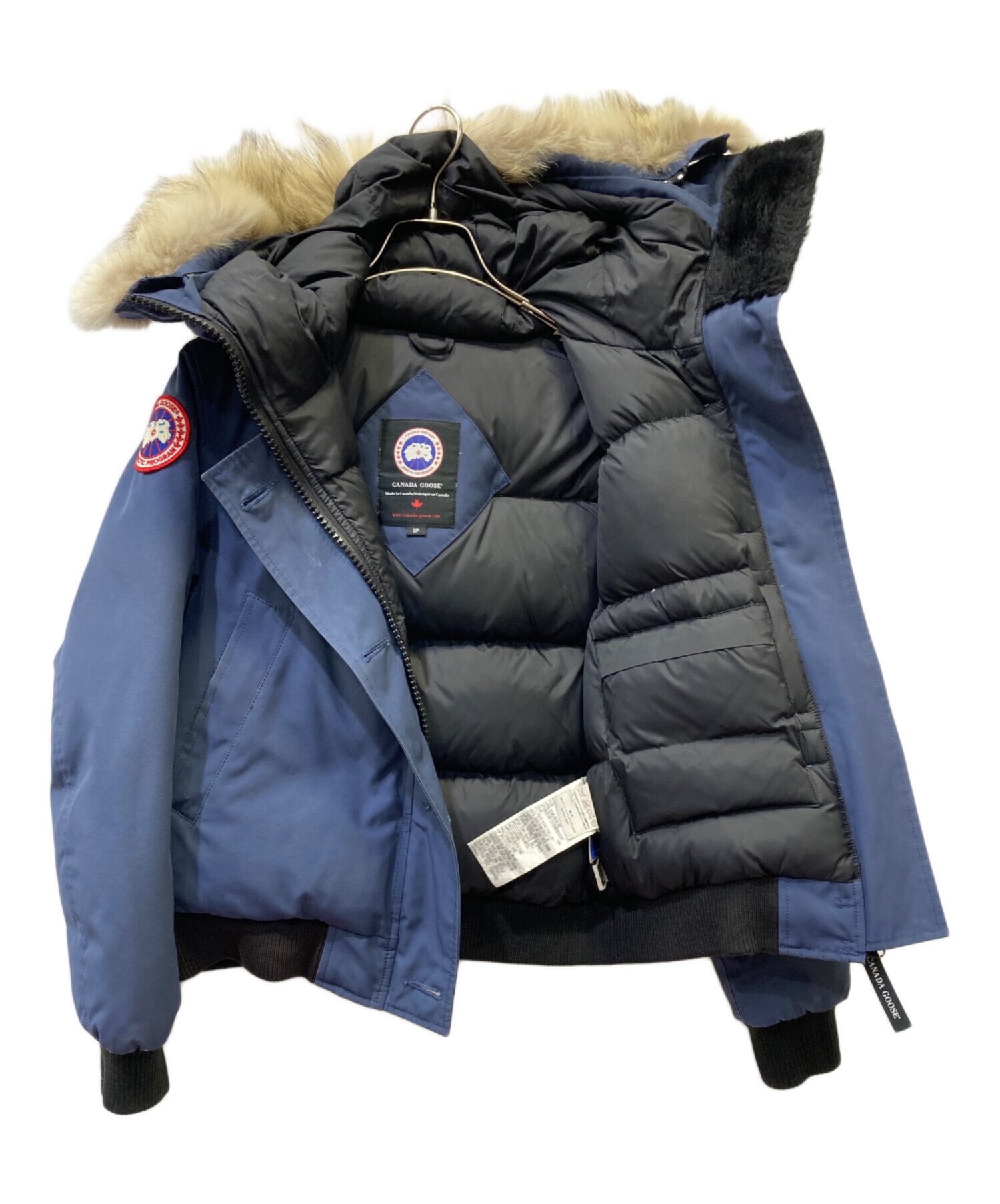C*e様 カナダグース ネイビー フード付きジャケット 中古・古着通販】CANADA GOOSE (カナダグース) ジャケット ネイビー