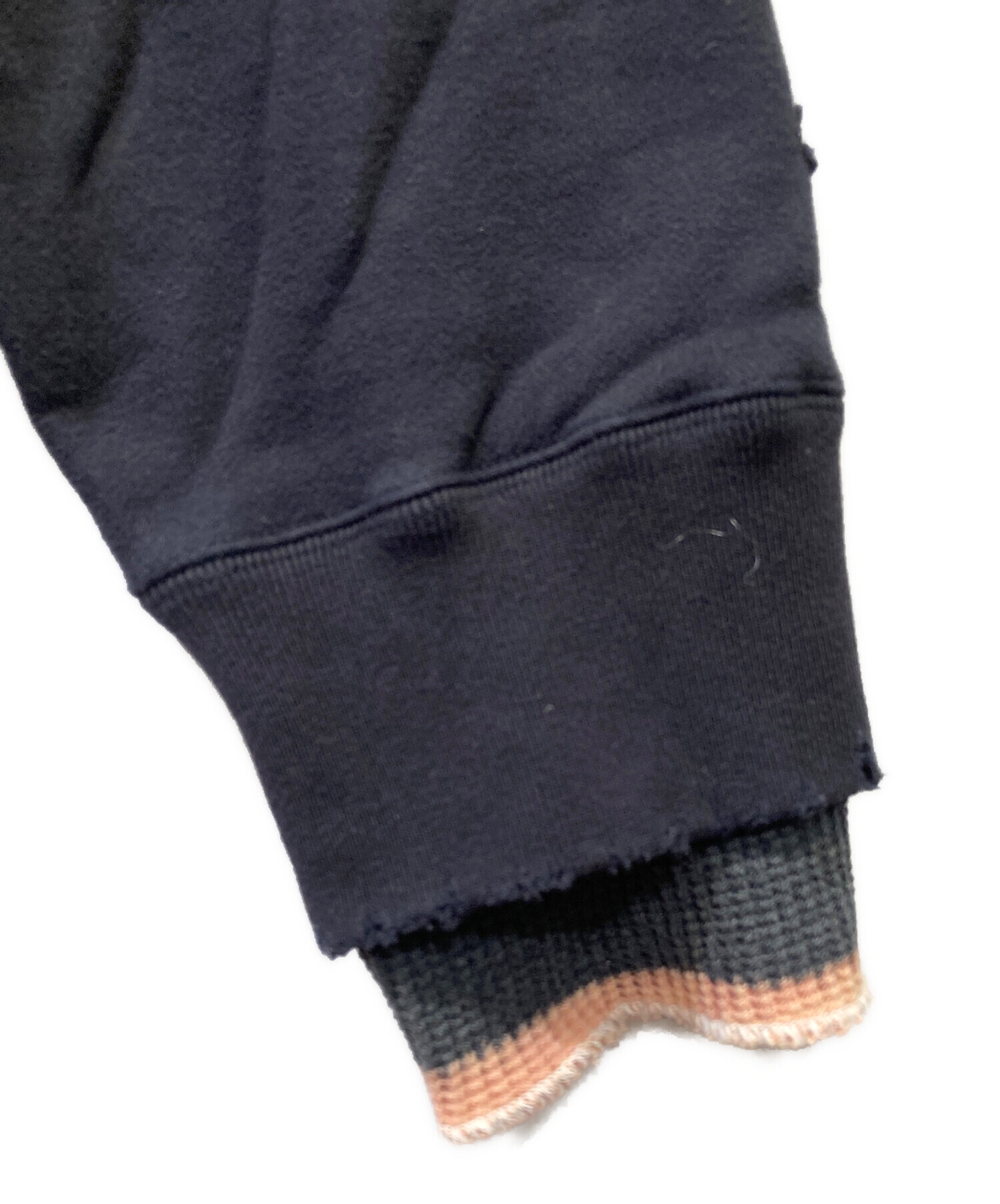 中古・古着通販】stein (シュタイン) ダメージ加工スウェット ブラック