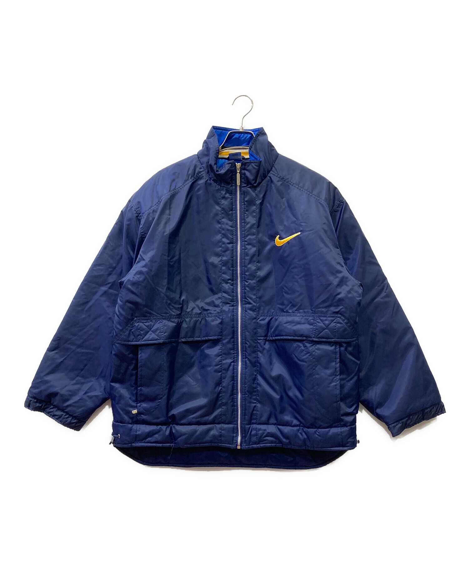 中古・古着通販】NIKE (ナイキ) 中綿ジャケット ネイビー サイズ:M 