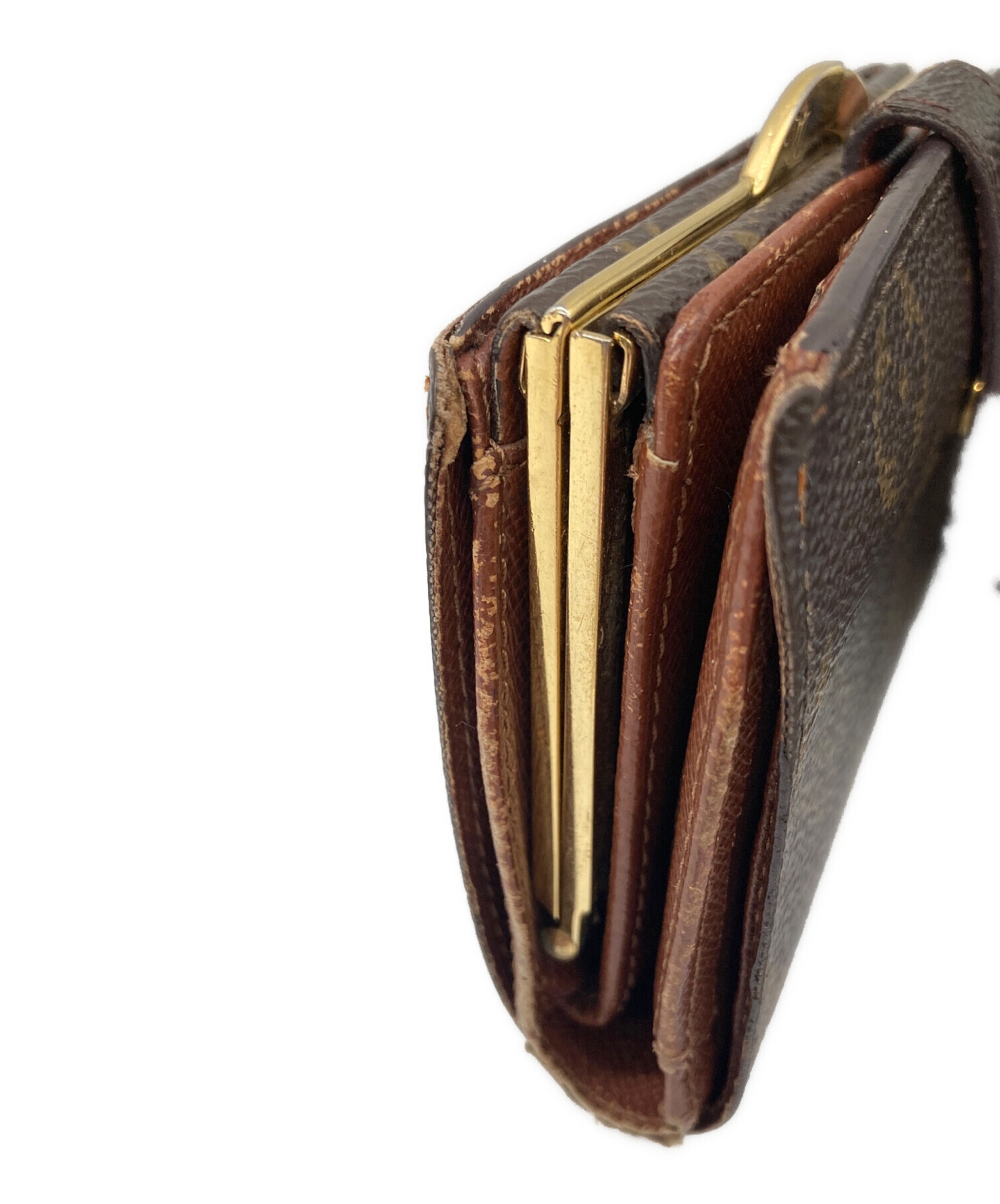 ヴィトン 財布古い　激レア　がま口 中古・古着通販】LOUIS VUITTON (ルイ ヴィトン) がま口財布 ブラウン