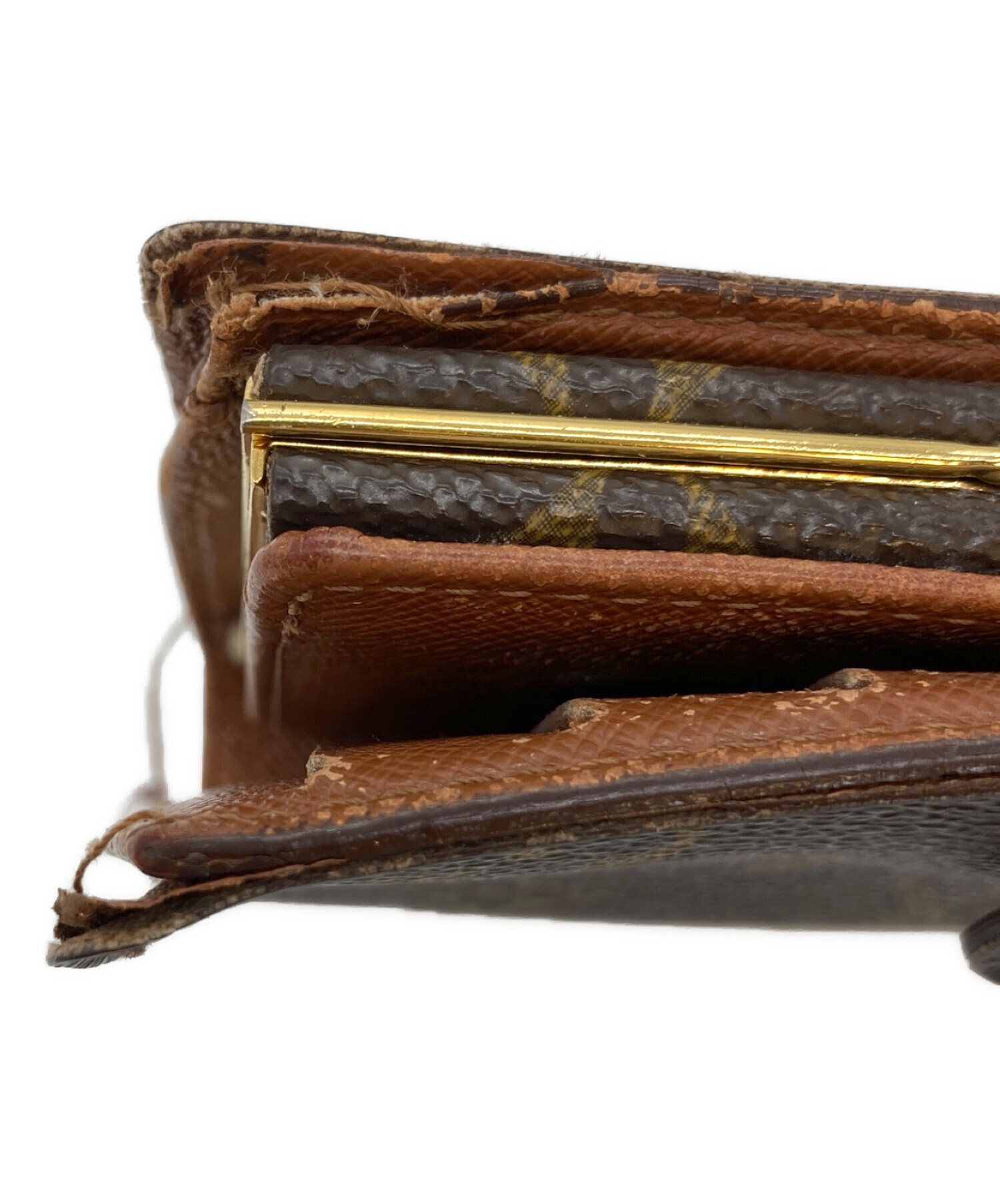 中古・古着通販】LOUIS VUITTON (ルイ ヴィトン) がま口財布 ブラウン