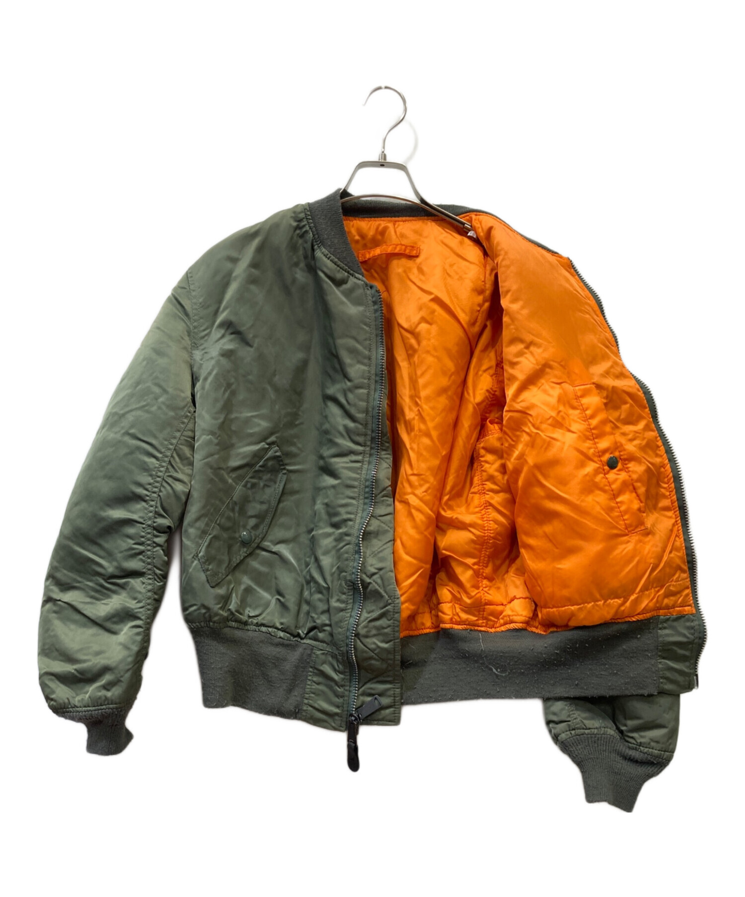 中古・古着通販】ALPHA (アルファ) MA-1ジャケット カーキ サイズ