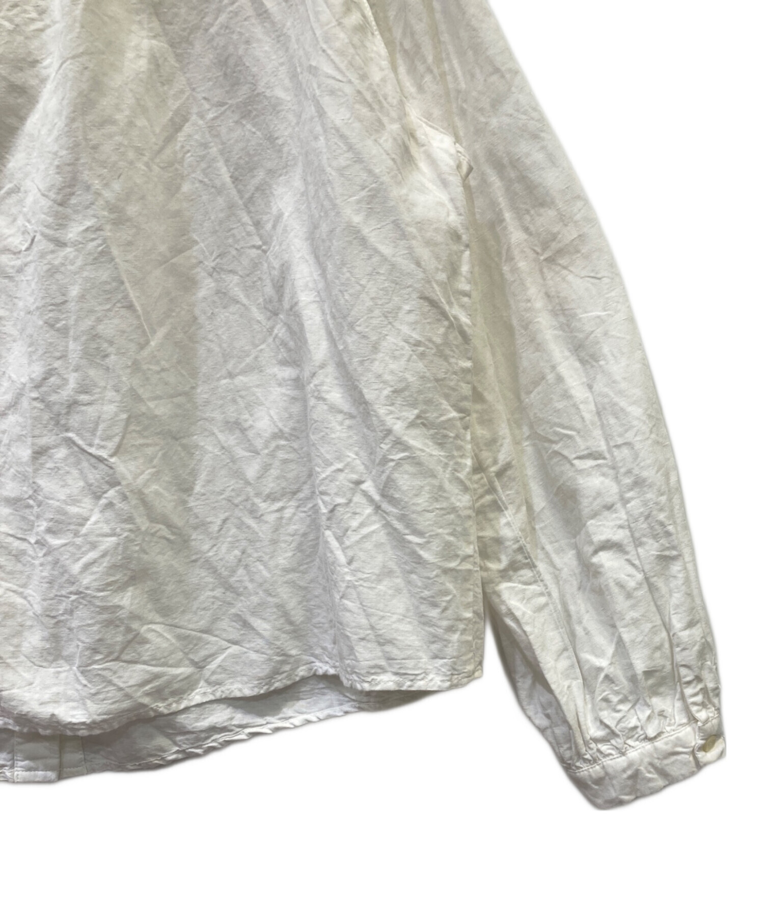 中古・古着通販】nest Robe (ネストローブ) 長袖ブラウス ホワイト