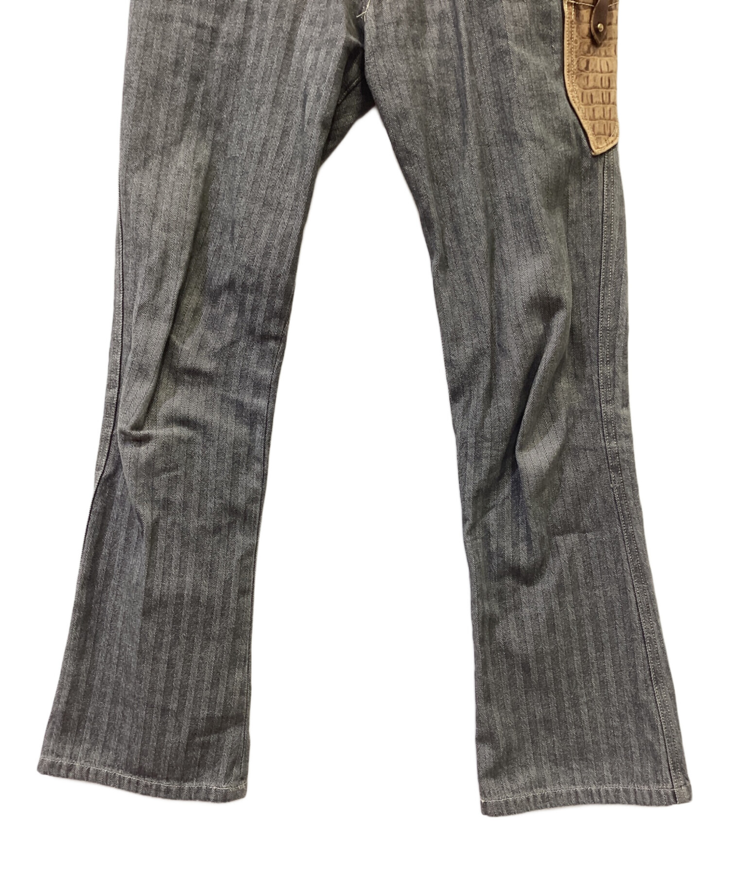 中古・古着通販】Obelisk (オベリスク) 本革ナイフポケット付パンツ