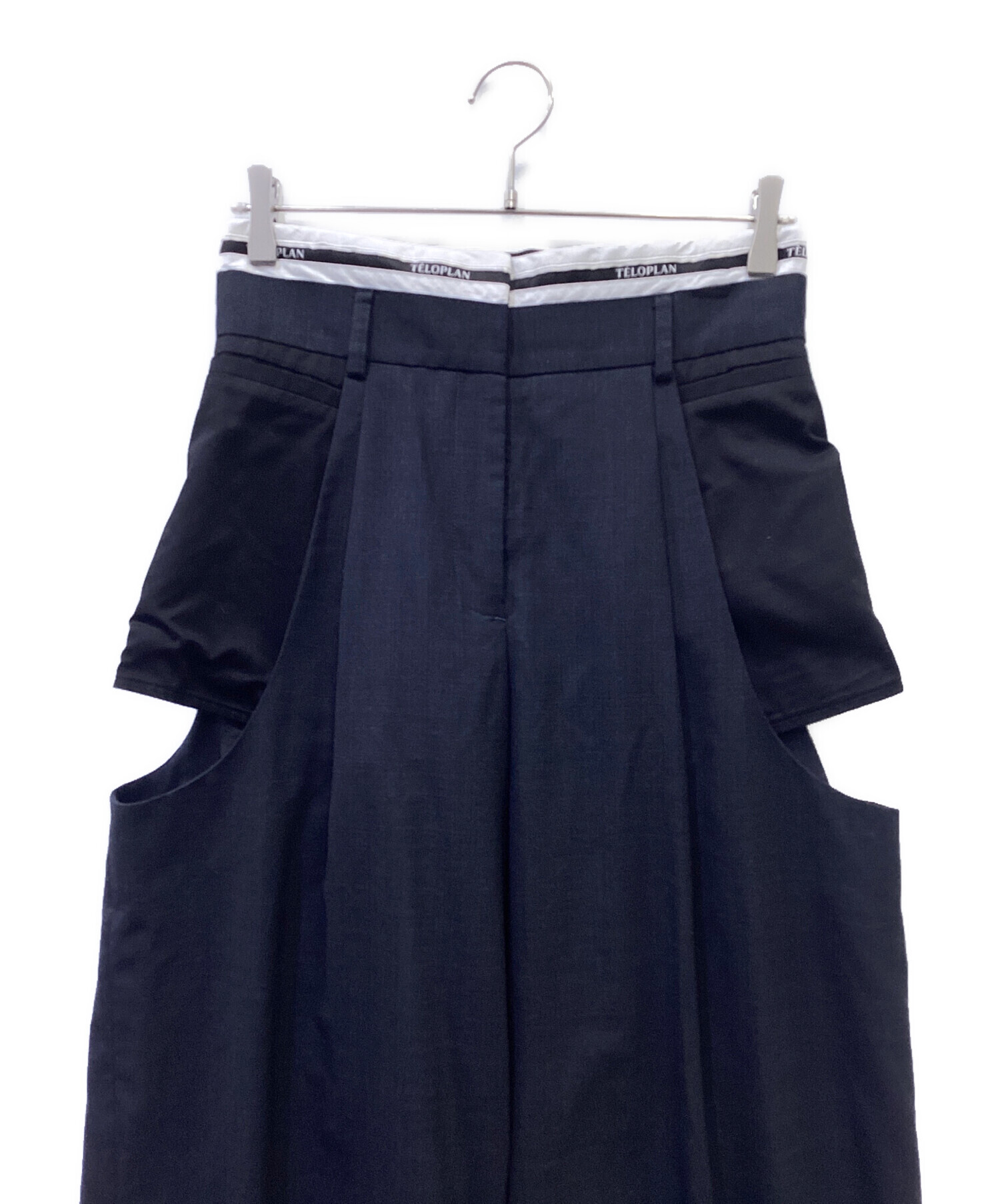 中古・古着通販】TELOPLAN (テーロプラン) Haruki Trousers ブラック