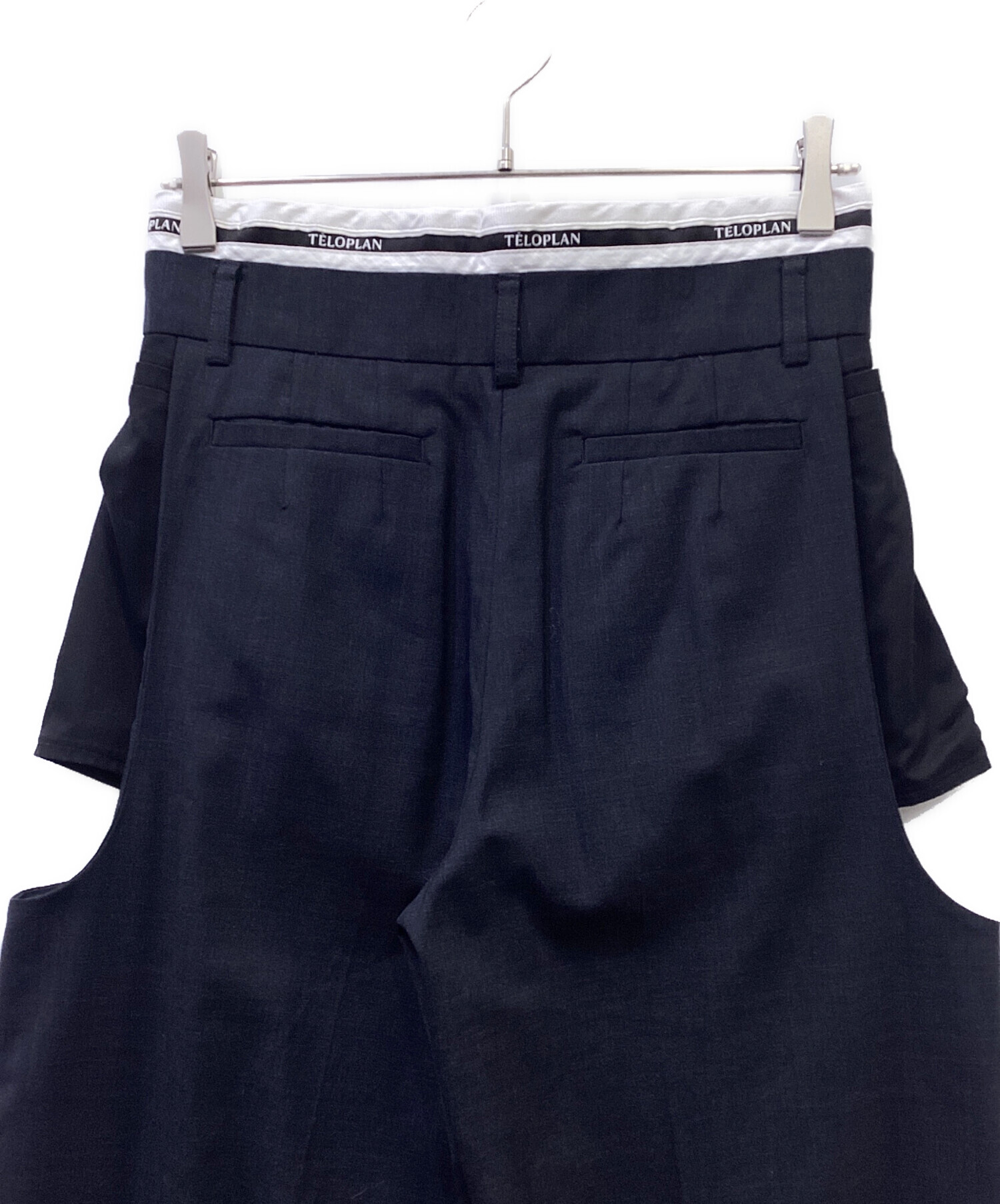 中古・古着通販】TELOPLAN (テーロプラン) Haruki Trousers ブラック 中古・古着通販】TELOPLAN (テーロプラン) Haruki Trousers ブラック