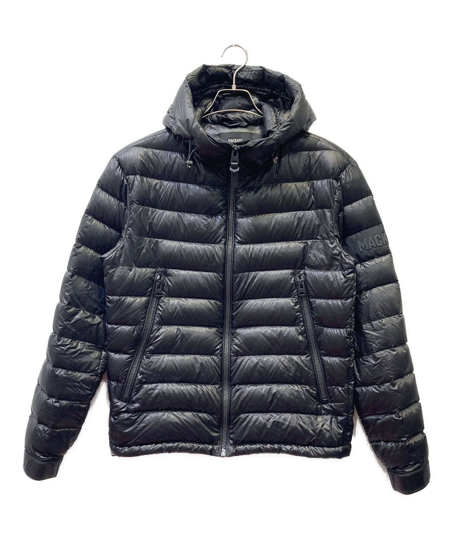 MACKAGE ブラックダウンジャケット 38 中古・古着通販】MACKAGE (マッカージュ) ダウンジャケット ブラック