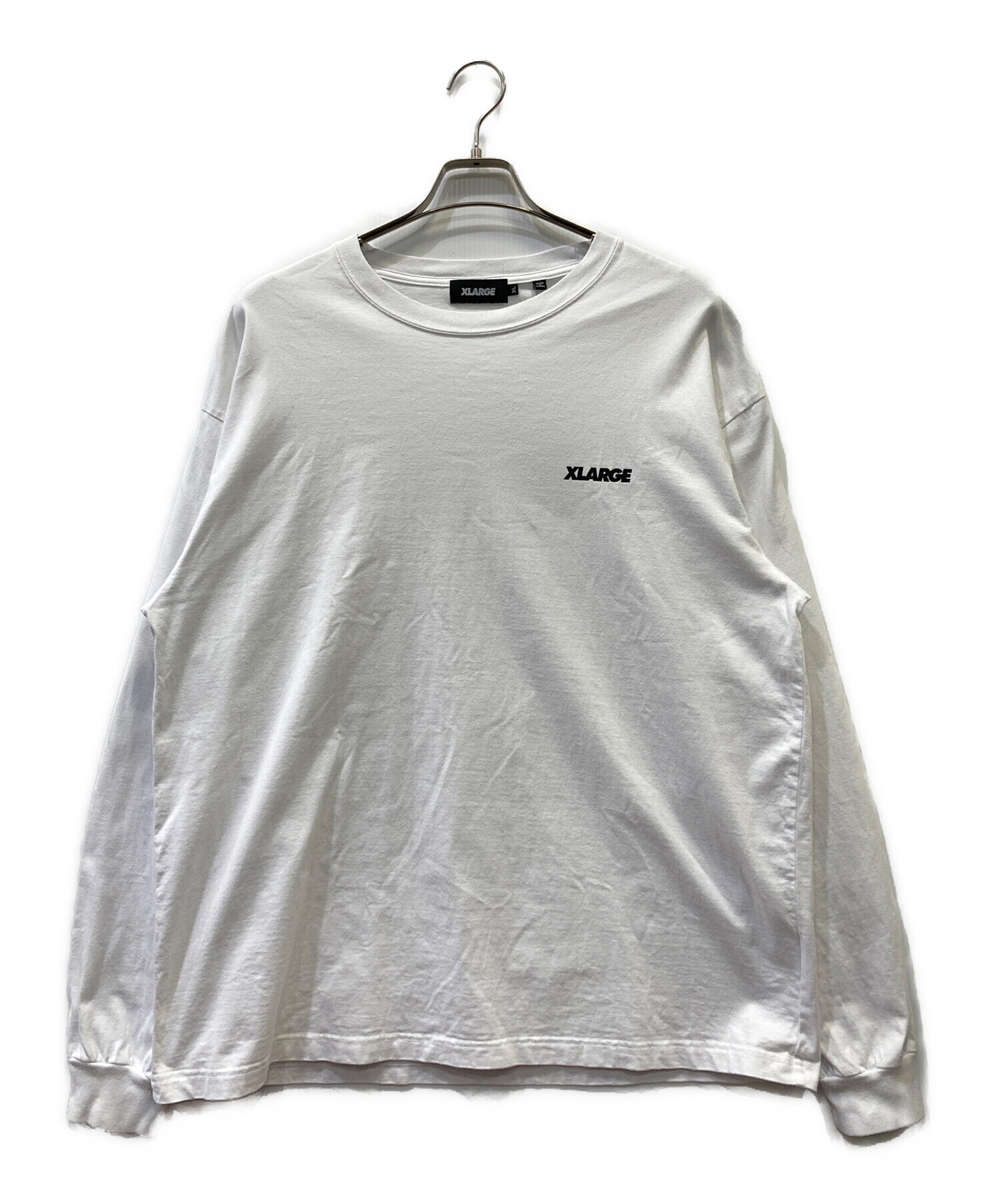 中古・古着通販】X-LARGE (エクストララージ) 長袖カットソー ホワイト 