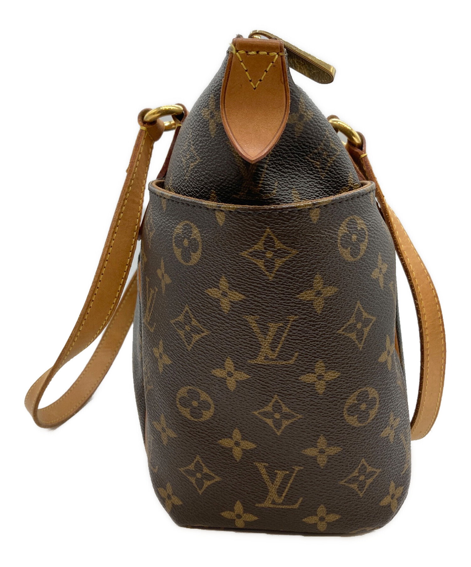 ルイ・ヴィトン トートバッグ 黒/茶 中古・古着通販】LOUIS VUITTON (ルイ ヴィトン) トートバッグ