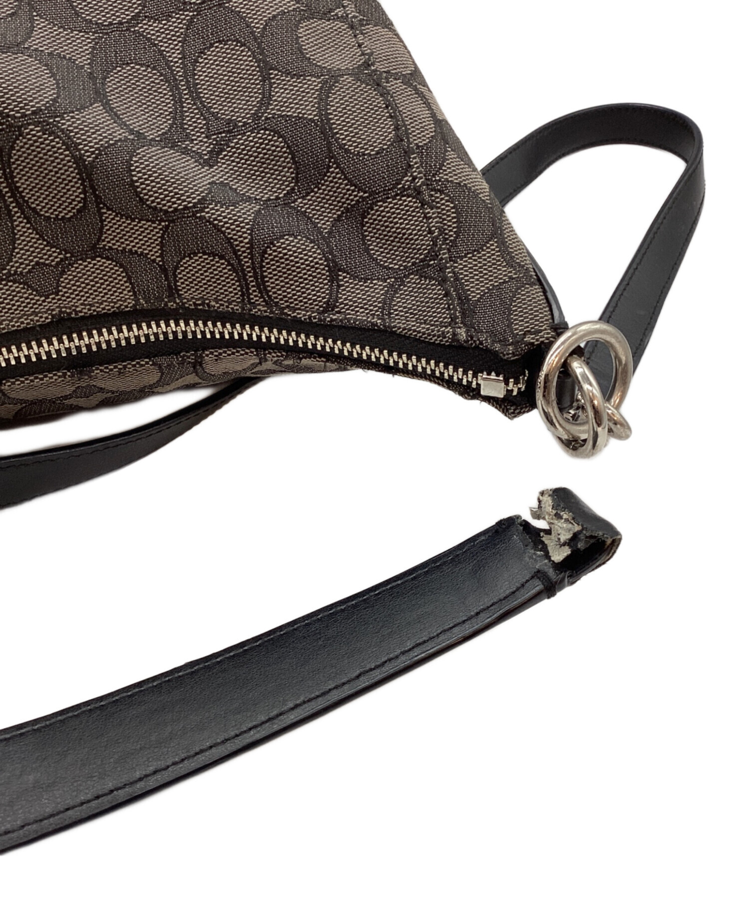 中古・古着通販】COACH (コーチ) ショルダーバッグ グレー｜ブランド