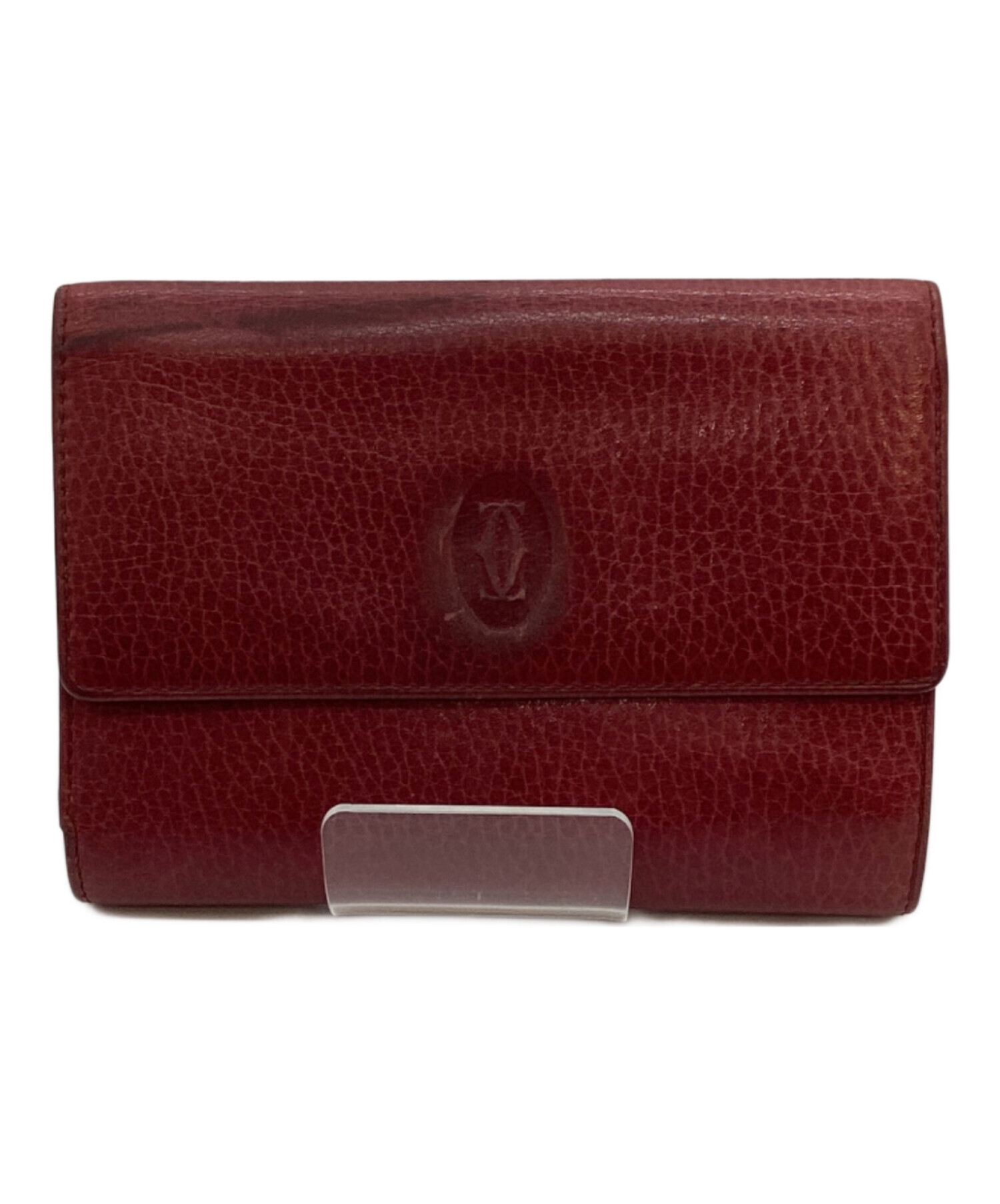 Cartier カルティエ 折り財布 ブラック×ボルドー 未使用品 箱・保存袋 Cartier カルティエ 折り財布 ブラック×ボルドー 未使用品 箱・保存袋