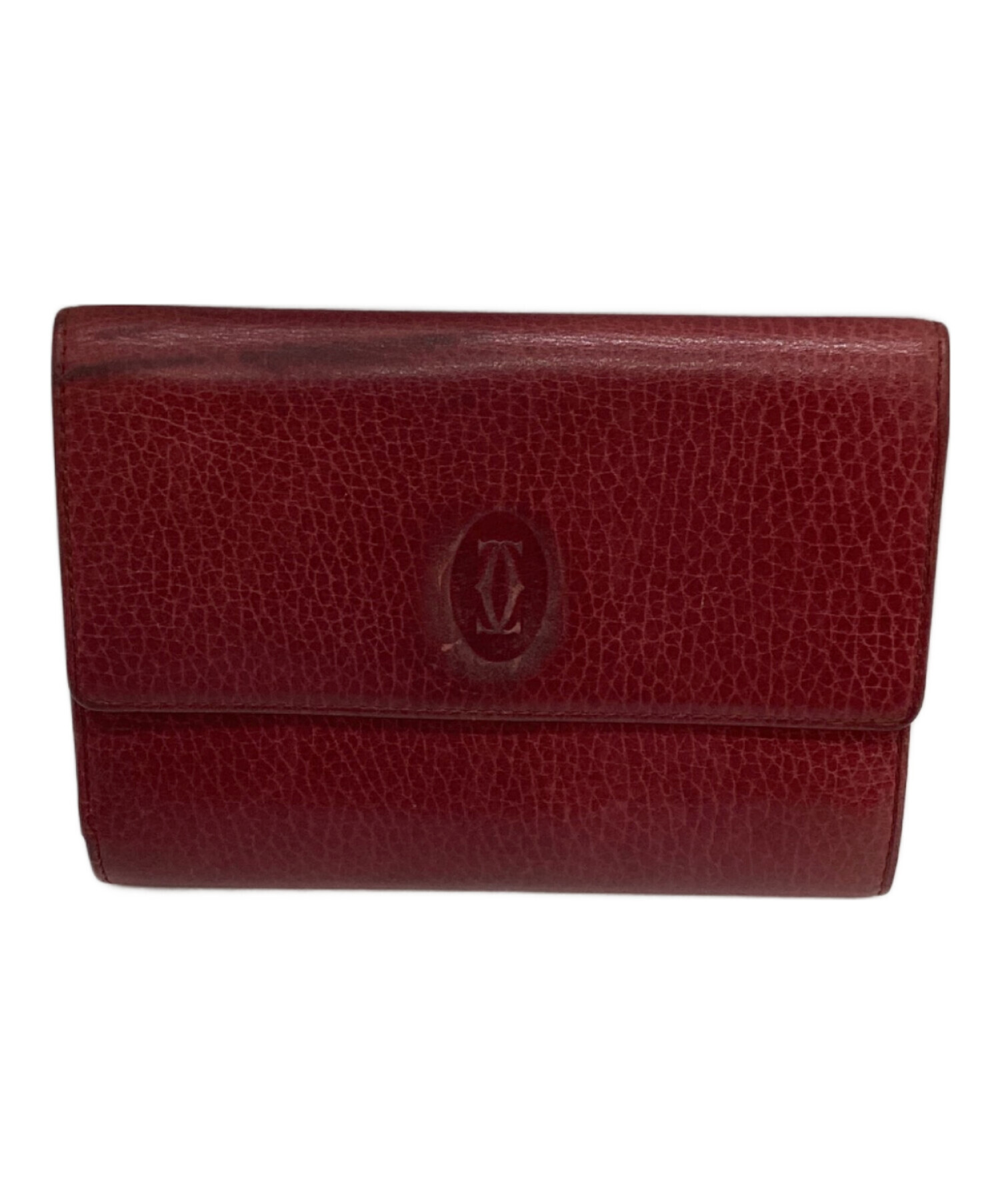 Cartier 二つ折り財布 ボルドー　新品未使用 中古・古着通販】Cartier (カルティエ) 3つ折り財布 ボルドー