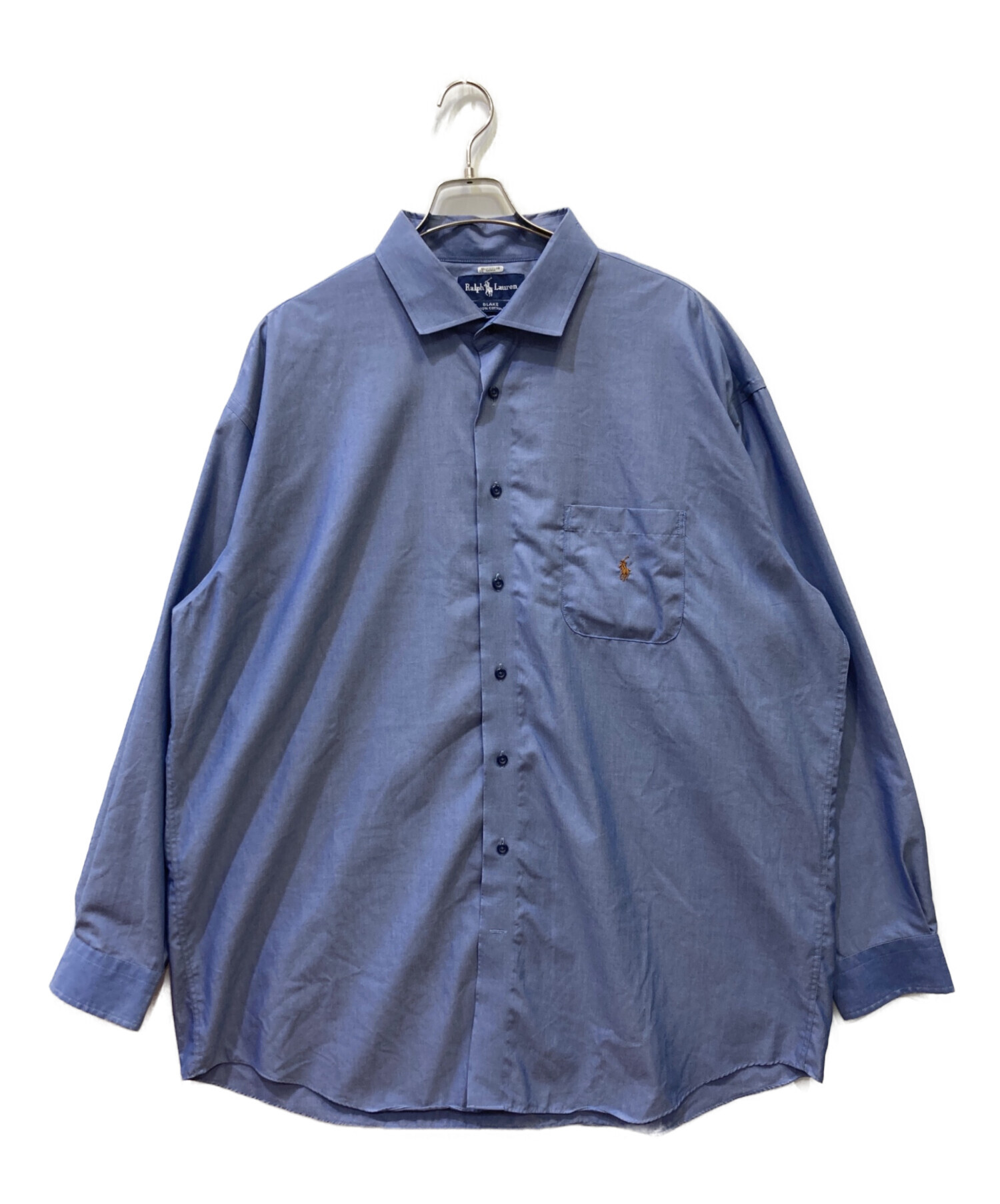 中古・古着通販】RALPH LAUREN (ラルフローレン) 長袖シャツ ブルー 