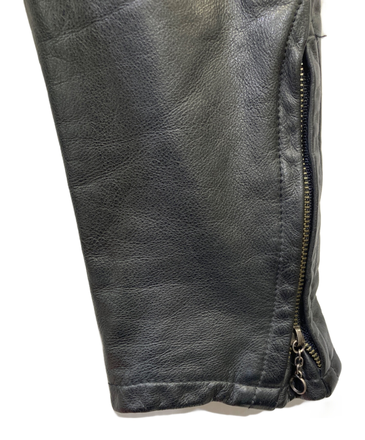 中古・古着通販】Shama (シャマ) シングルライダースジャケット