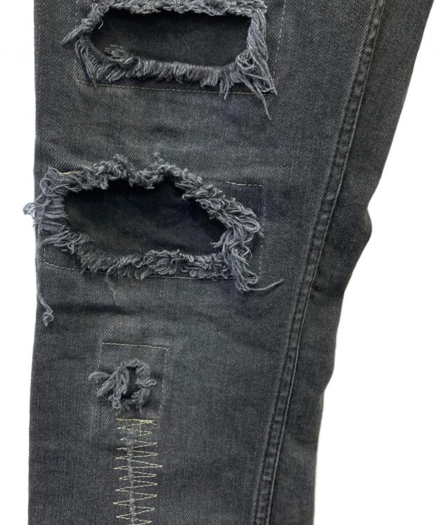 中古・古着通販】Ksubi (スビ) ダメージ加工デニムパンツ グレー