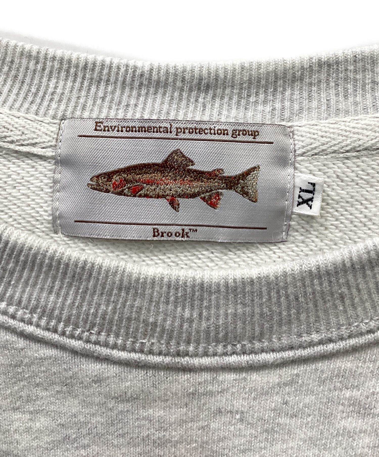 Brook ダックプリント スウェット グレー 中古・古着通販】brook (ブルック) プリントスウェット グレー サイズ