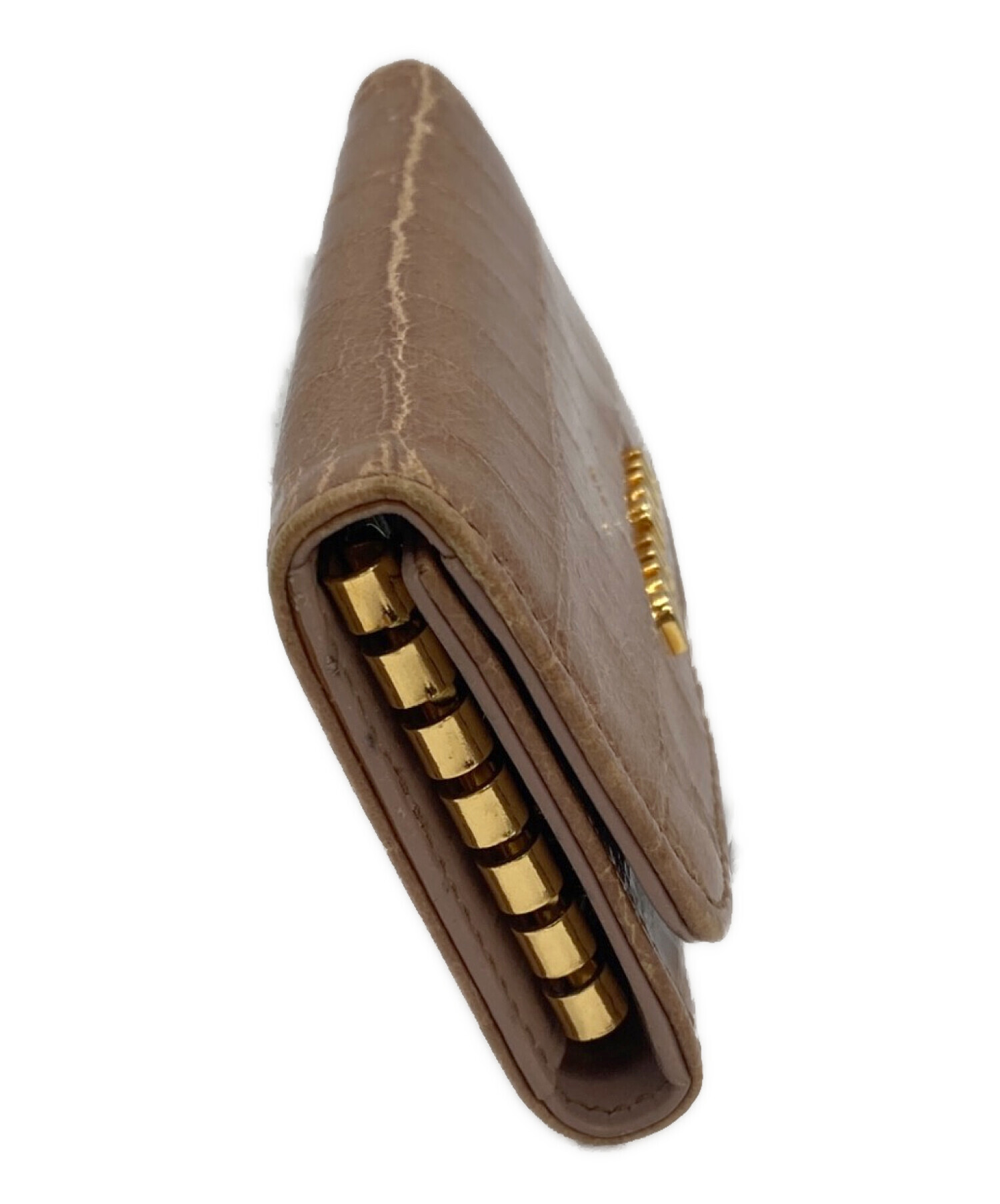☆本日限り値下げ☆ミュウミュウ キーケース 新品未使用 中古・古着通販】MIU MIU (ミュウミュウ) キーケース ピンク｜ブランド